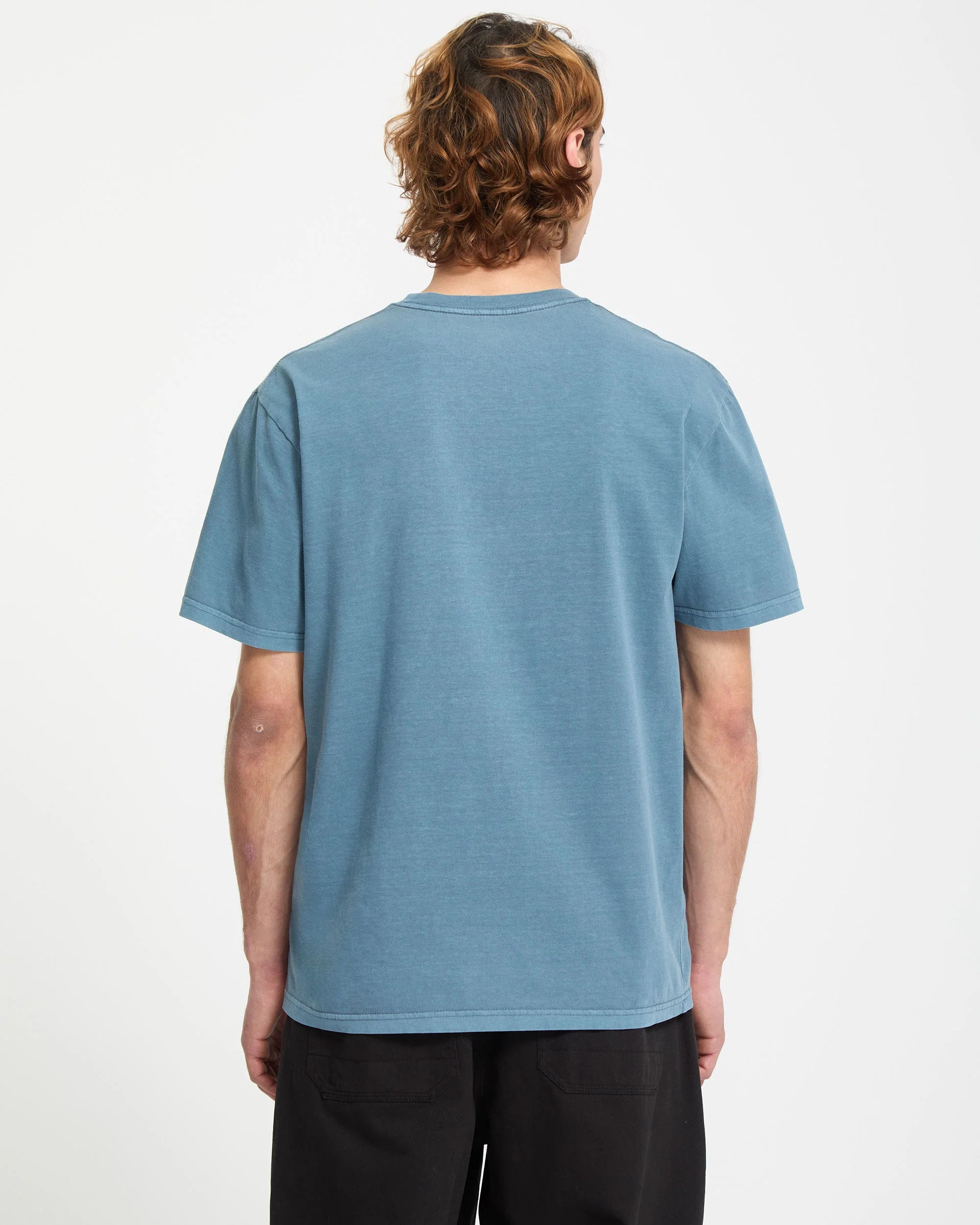 Solid Stone T-Shirt - Blue Wash - Image 2