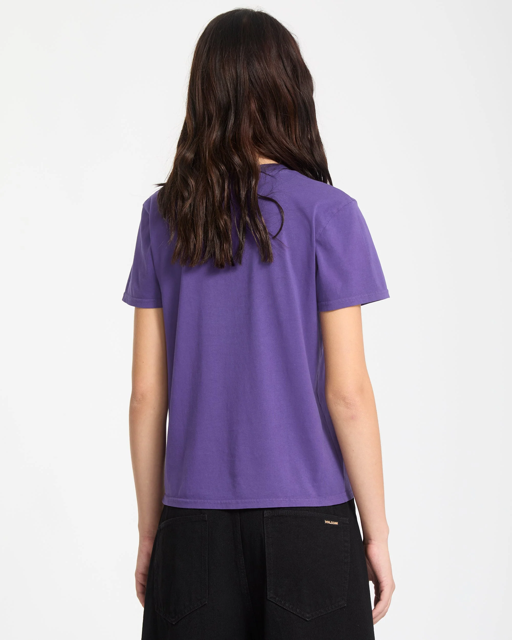 Solid Stone Besticktes T-Shirt - Acai - Image 2