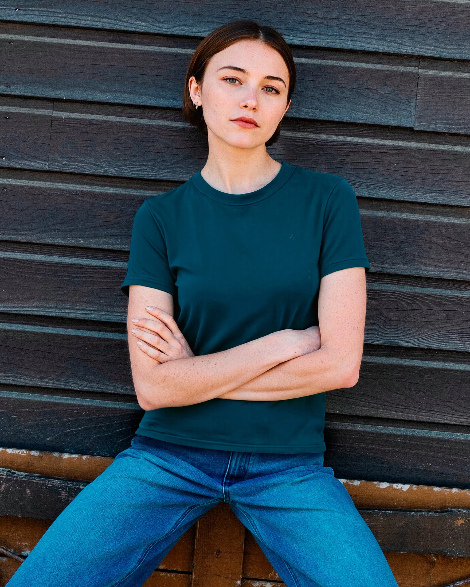 Solid Stone T-Shirt - Atlantic Deep - Image 4
