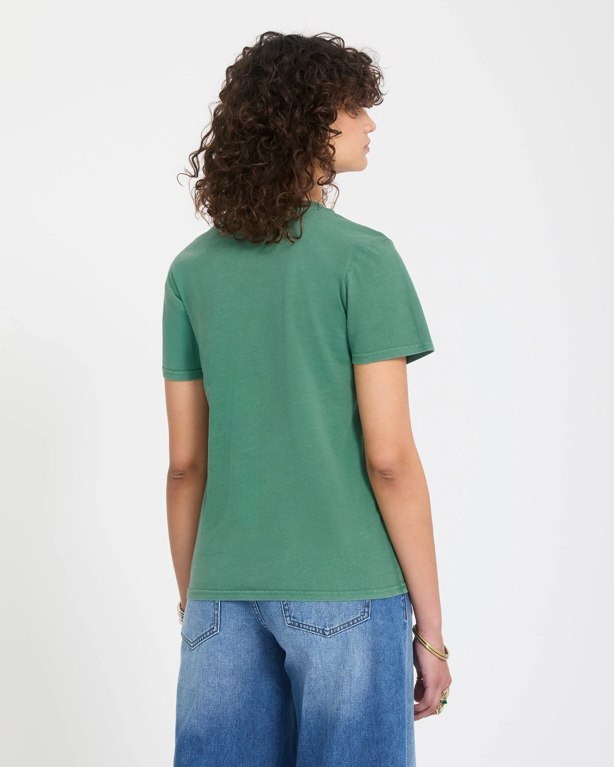 Solid Stone T-Shirt - Evergreen - Image 2