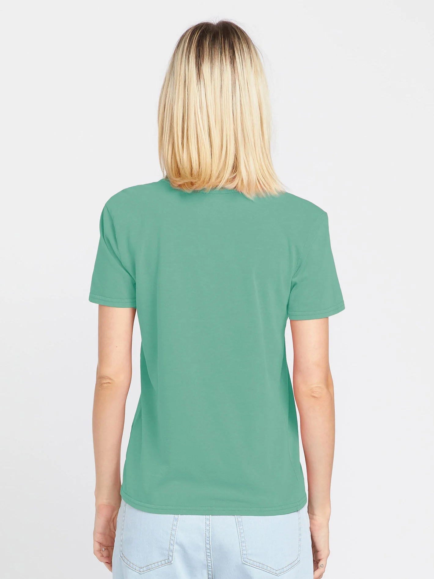 Solid Stone T-Shirt - Sea Green - Image 2