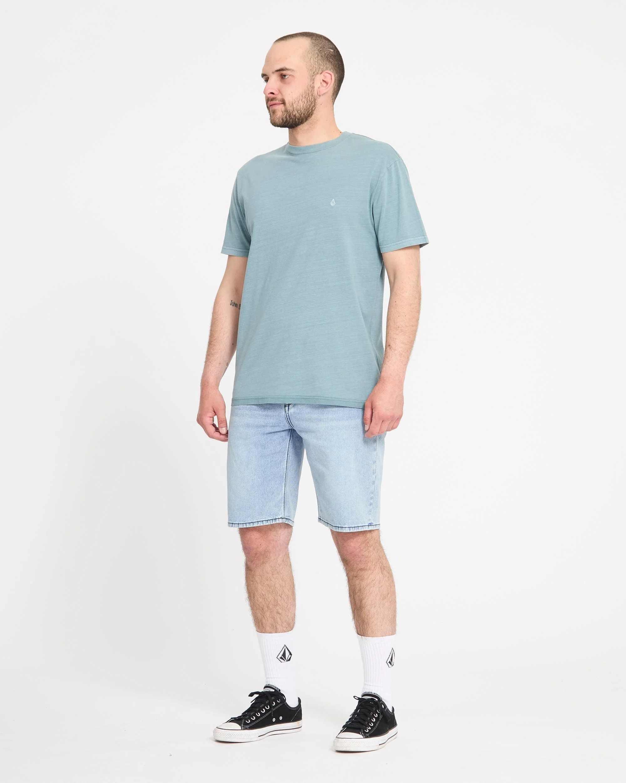 Solver Denim Shorts - Worn Light Blue - Image 5