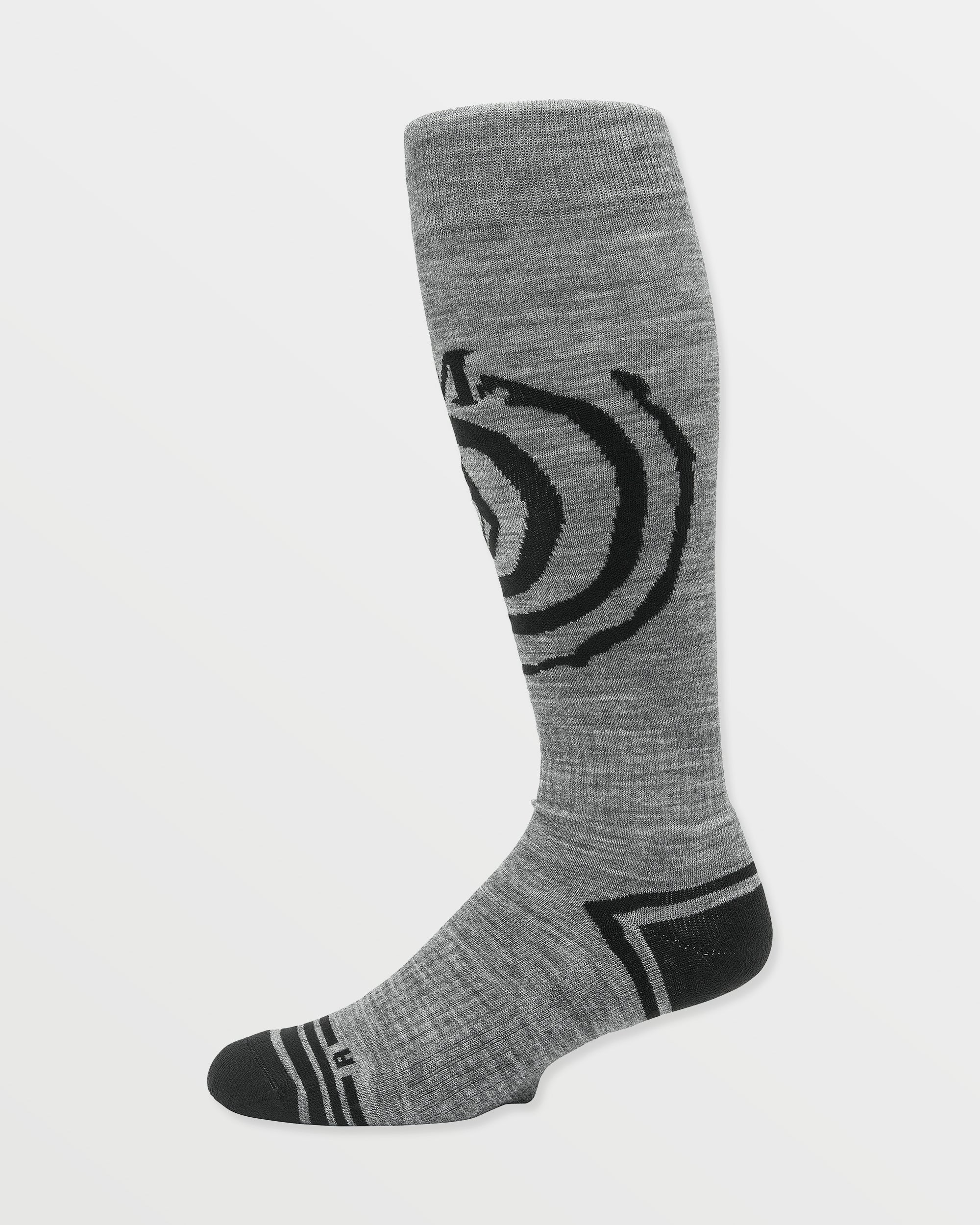 Spiral Over-The-Calf Socken - Heather Grey - Image 4