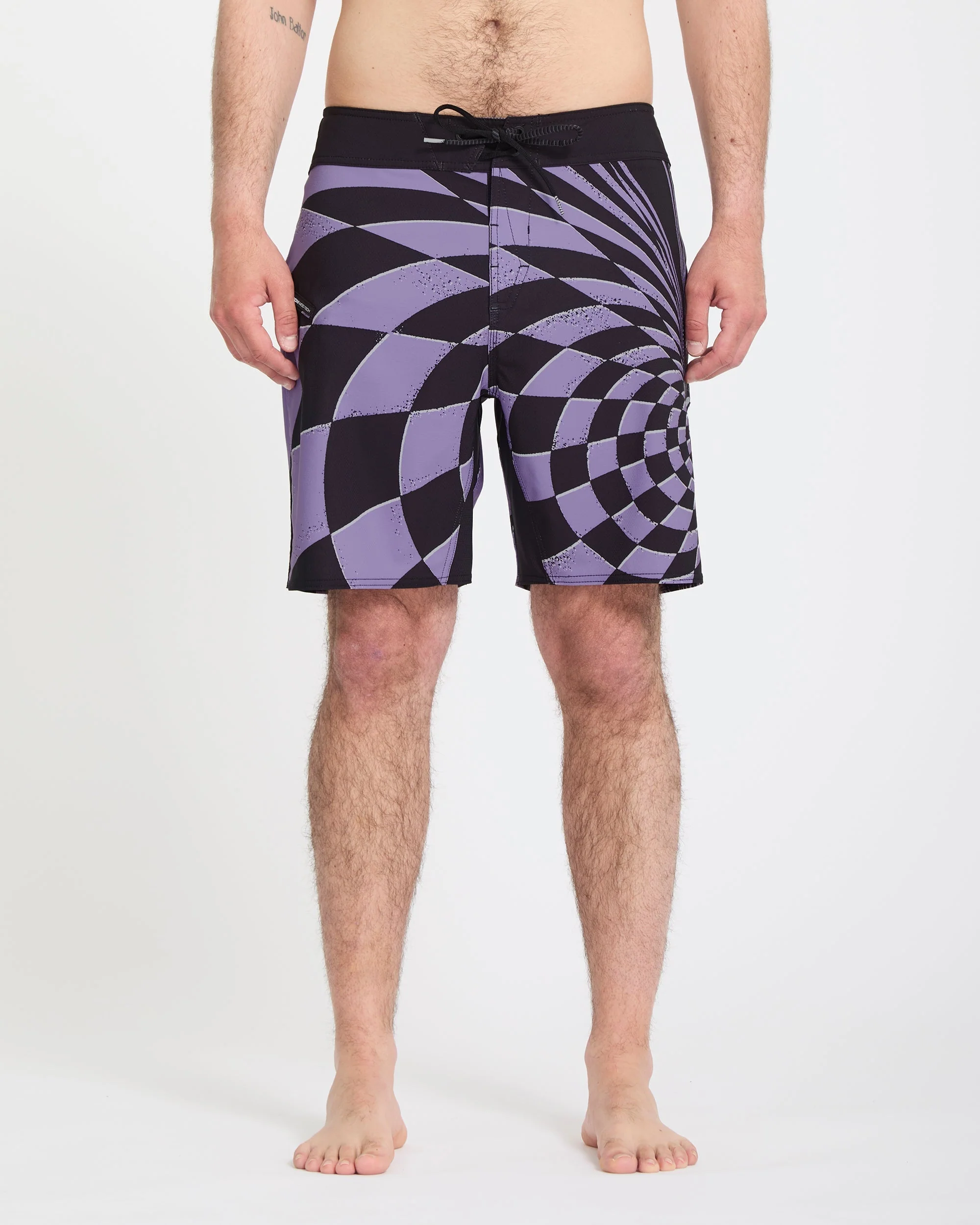 Spiral Stn Mod 19" Boardshorts - Violet