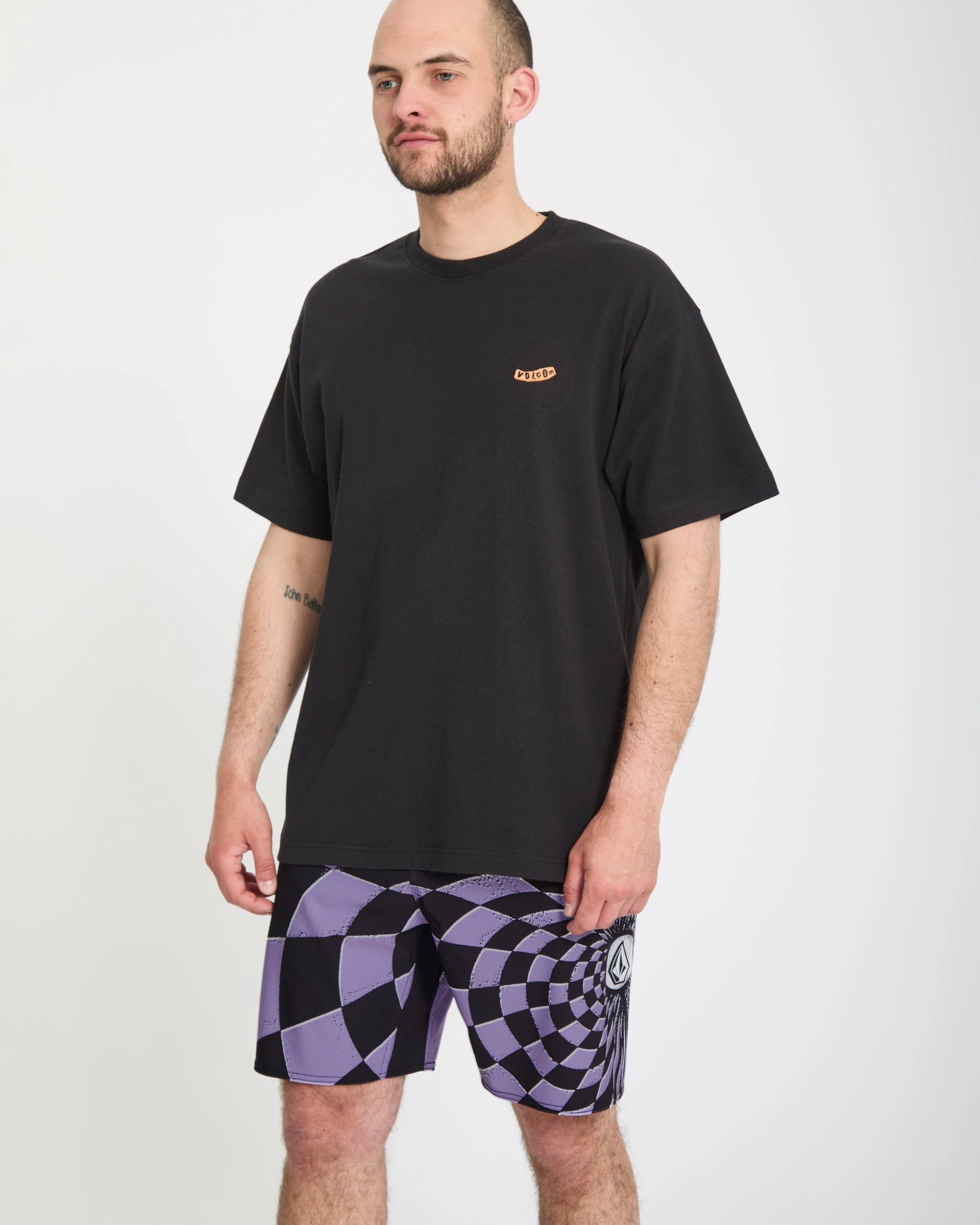Spiral Stn Mod 19" Boardshorts - Violet - Image 10