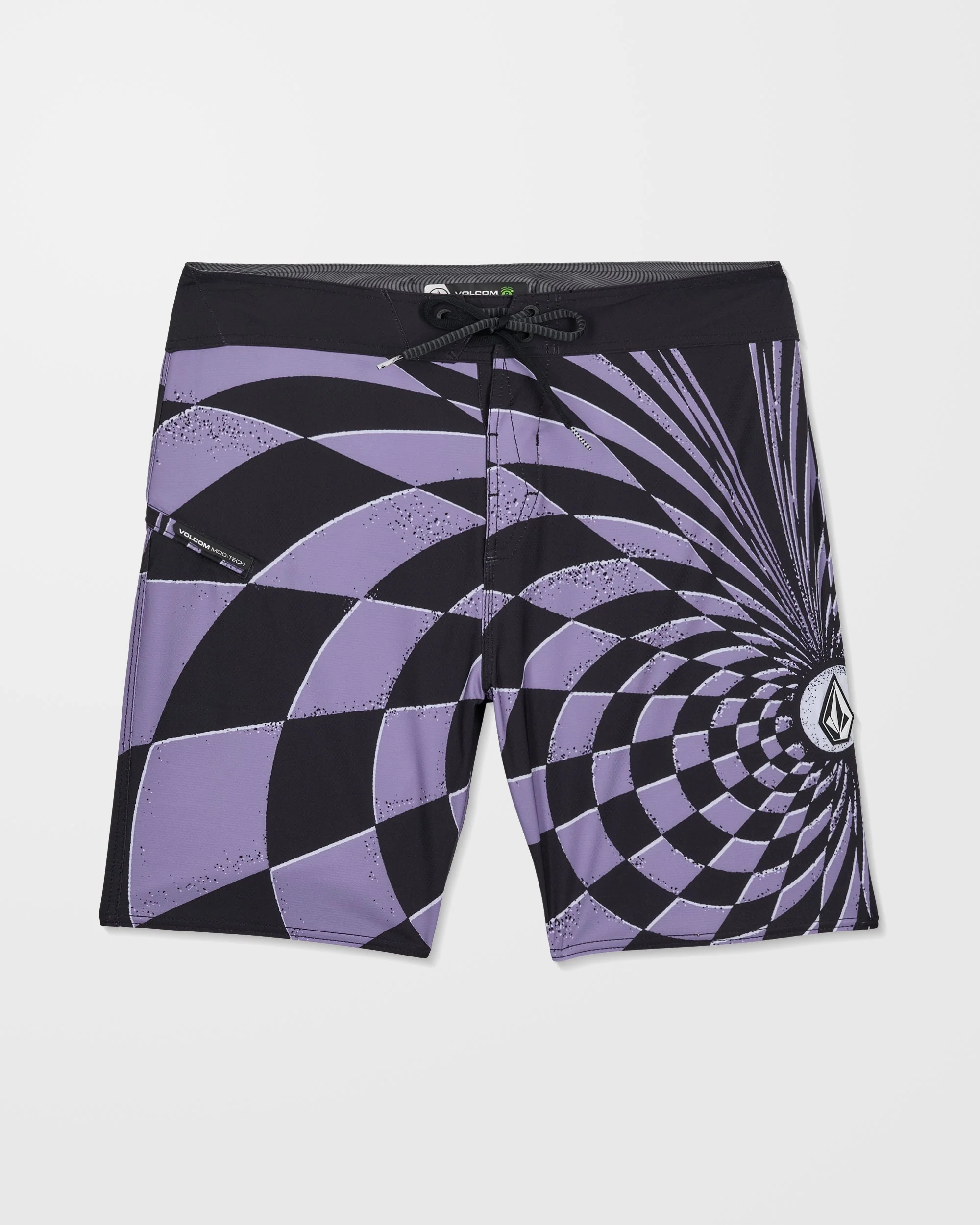 Spiral Stn Mod 19" Boardshorts - Violet - Image 11