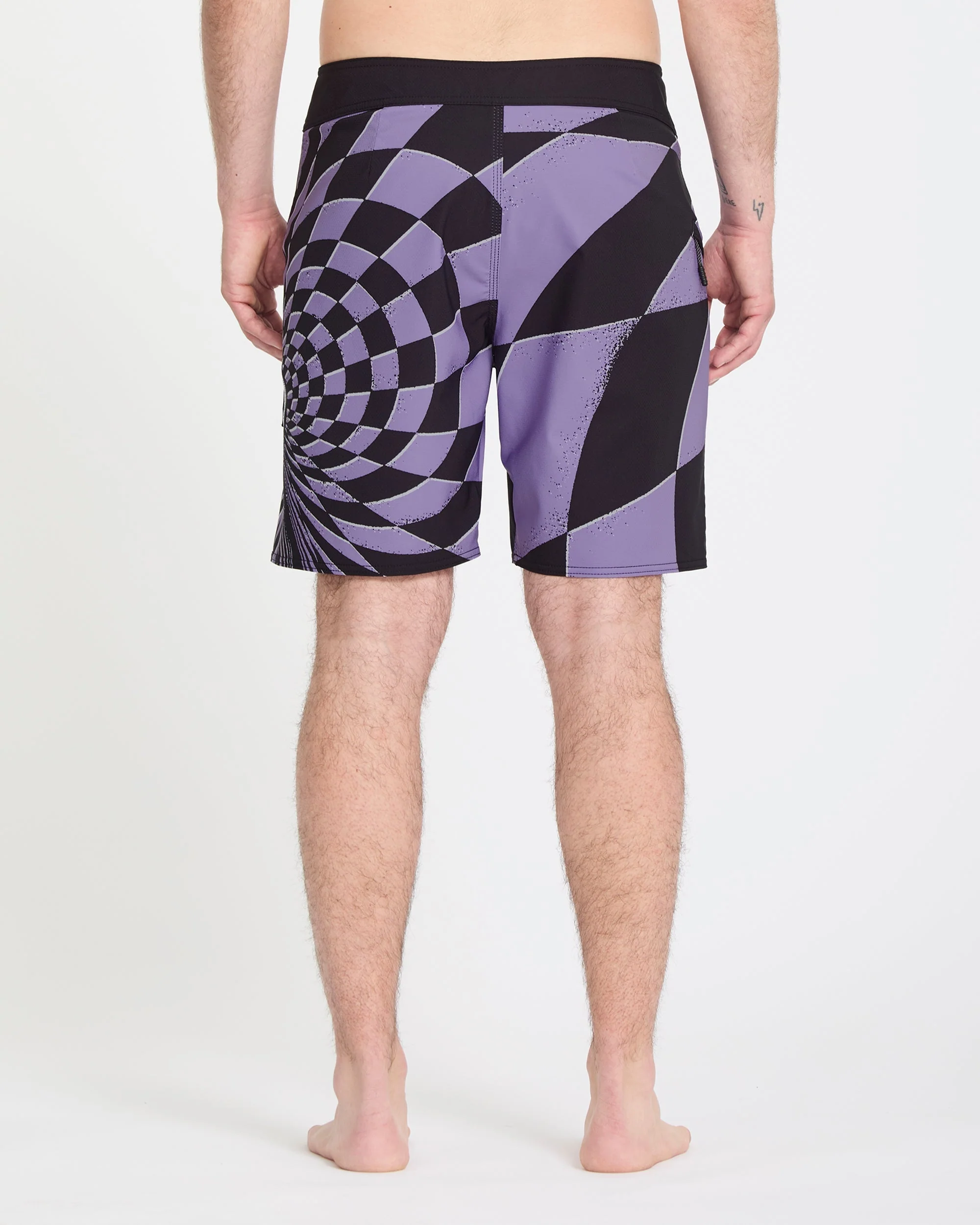 Spiral Stn Mod 19" Boardshorts - Violet - Image 2
