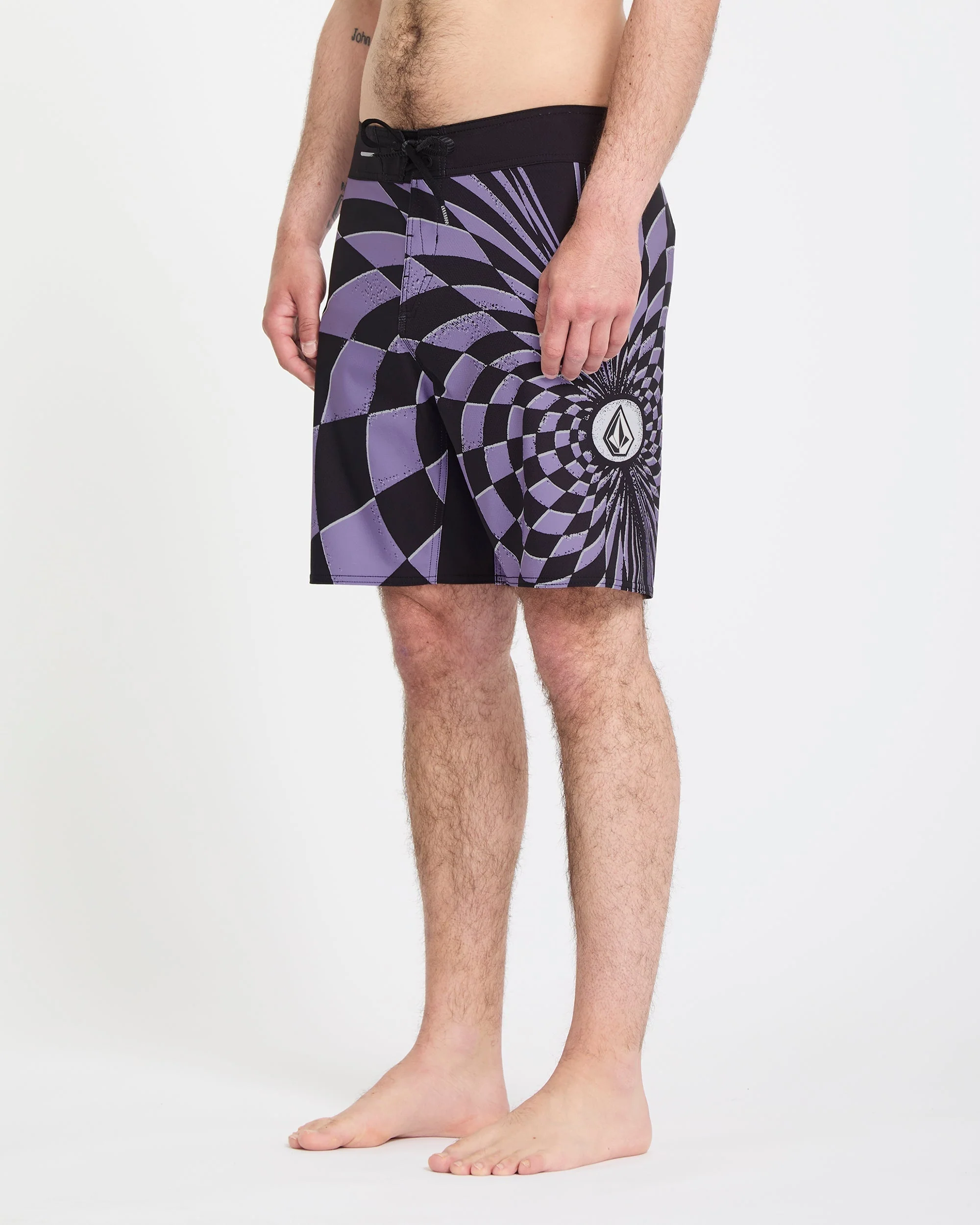 Spiral Stn Mod 19" Boardshorts - Violet - Image 6