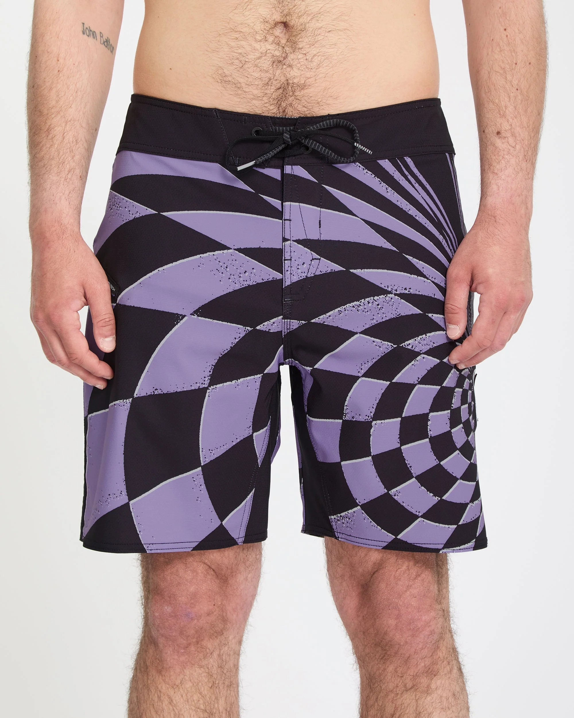 Spiral Stn Mod 19" Boardshorts - Violet - Image 7