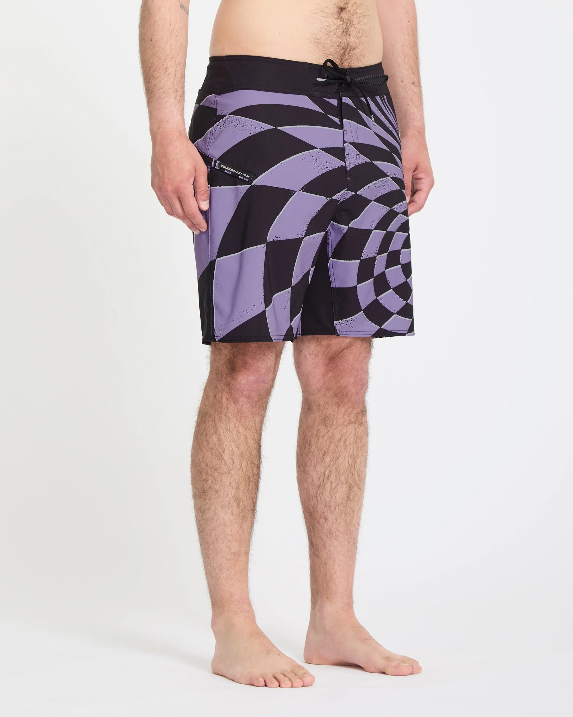 Spiral Stn Mod 19" Boardshorts - Violet - Image 8