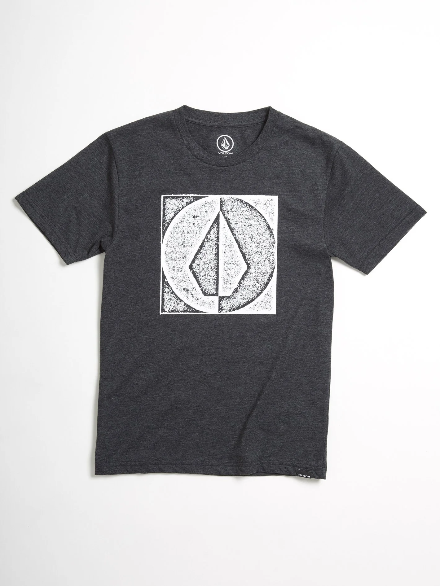 Stamp Divide T-Shirt - Heather Black (Kinder)