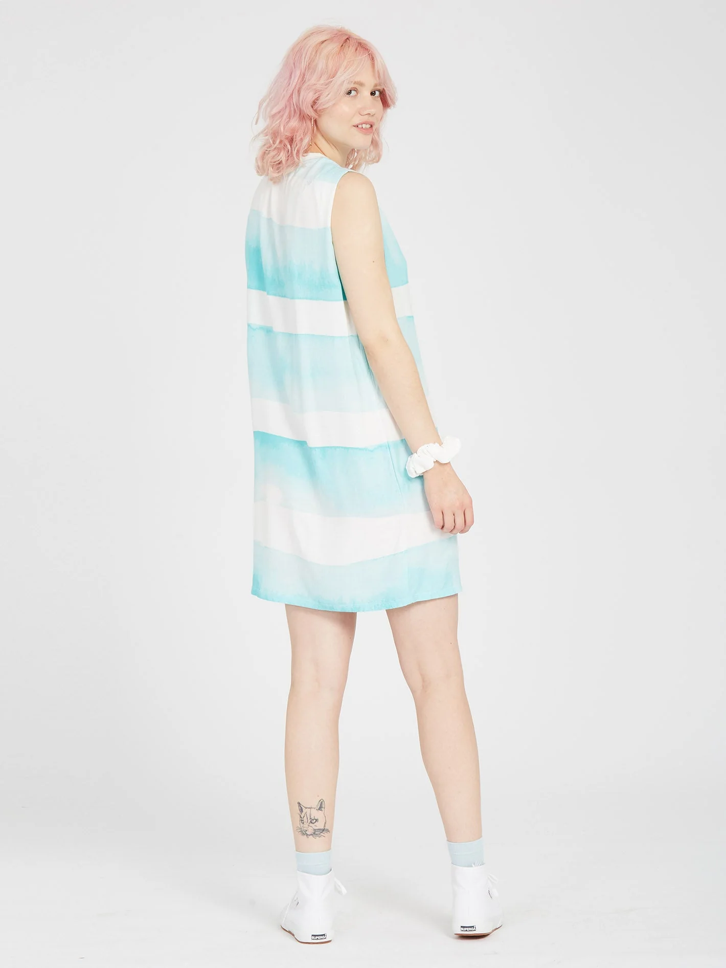 Stay Stripes Kleid - PALE AQUA - Image 3