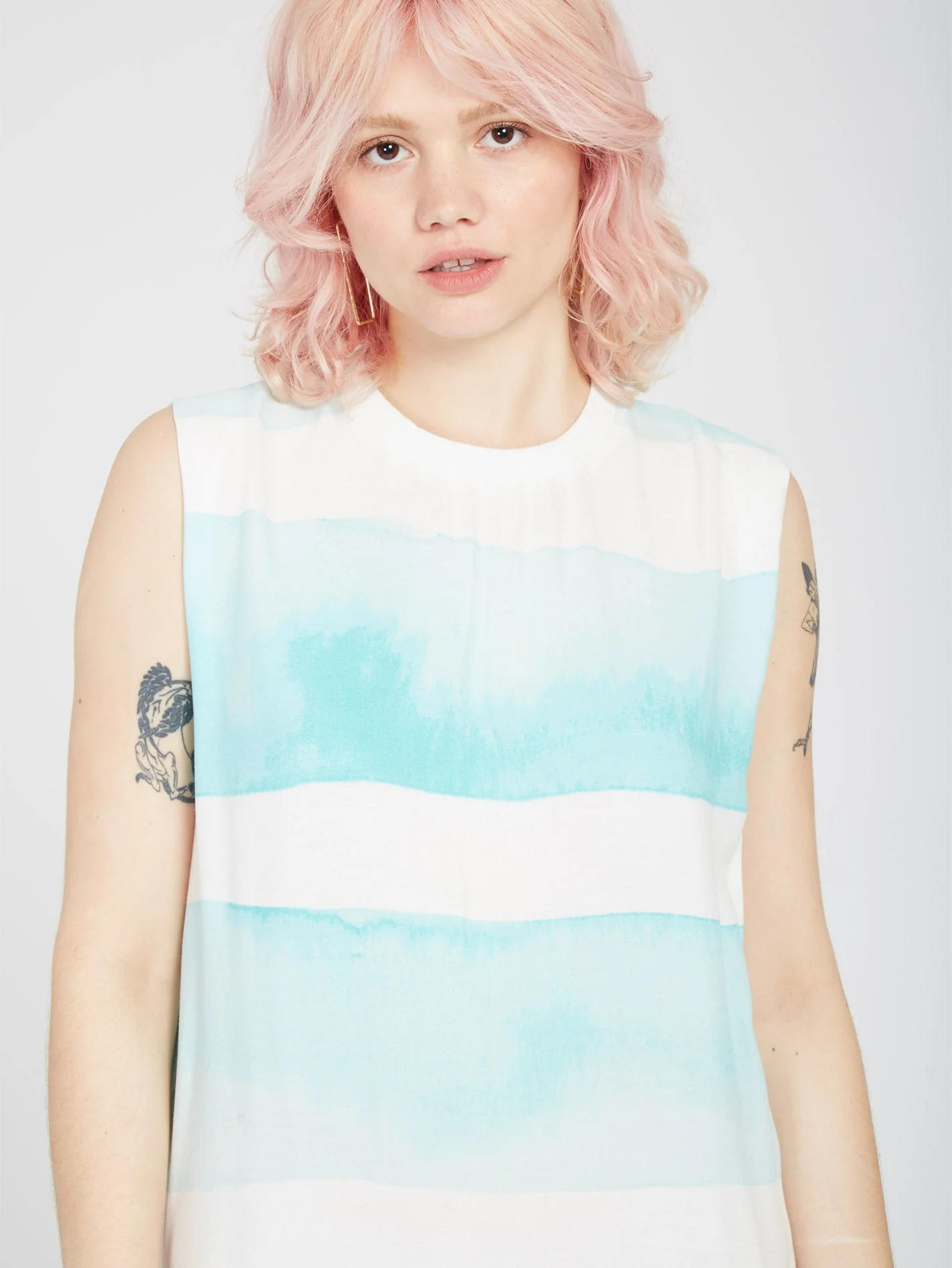 Stay Stripes Kleid - PALE AQUA - Image 6