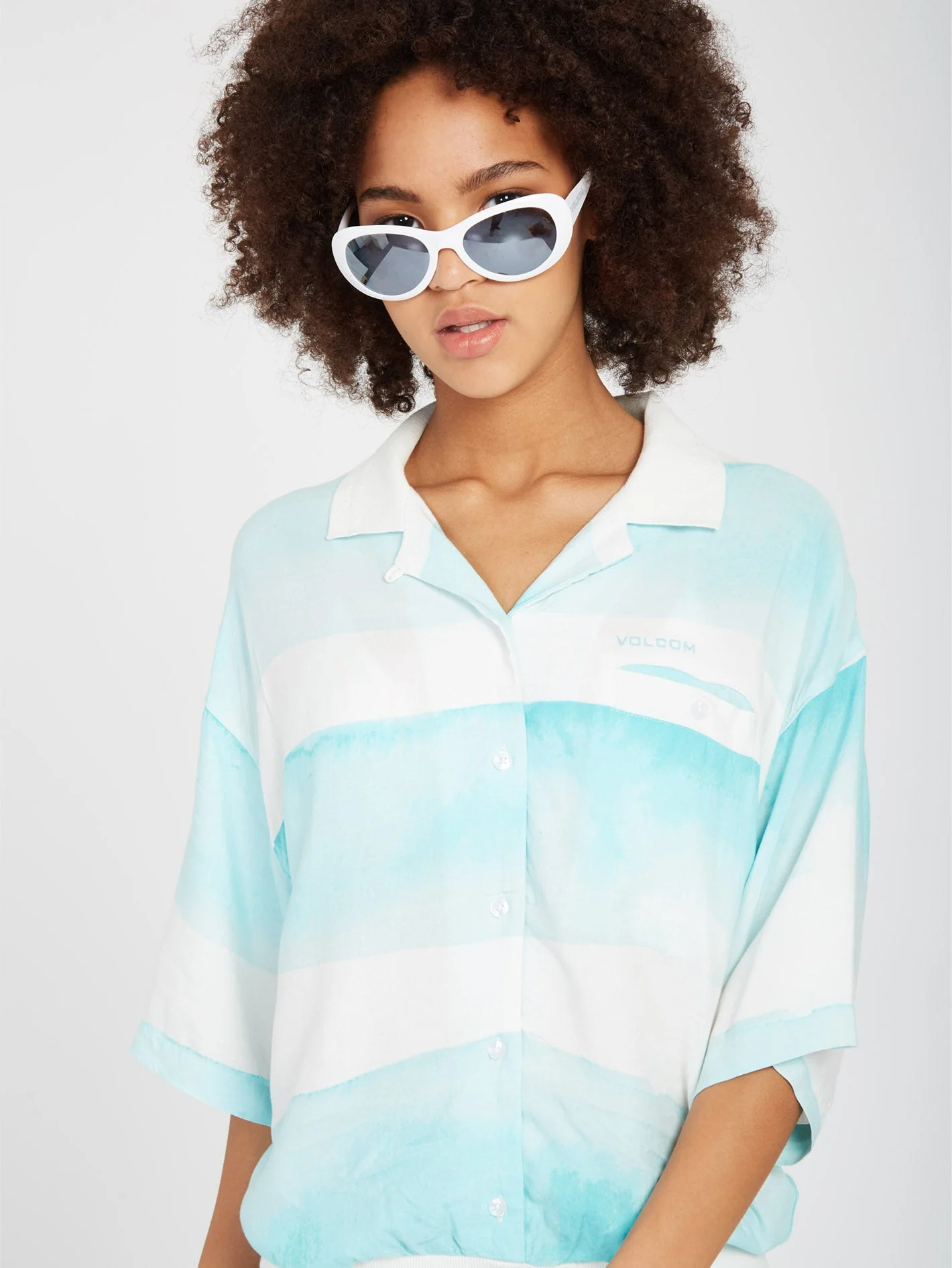 Stay Stripes Shirt - PALE AQUA - Image 4