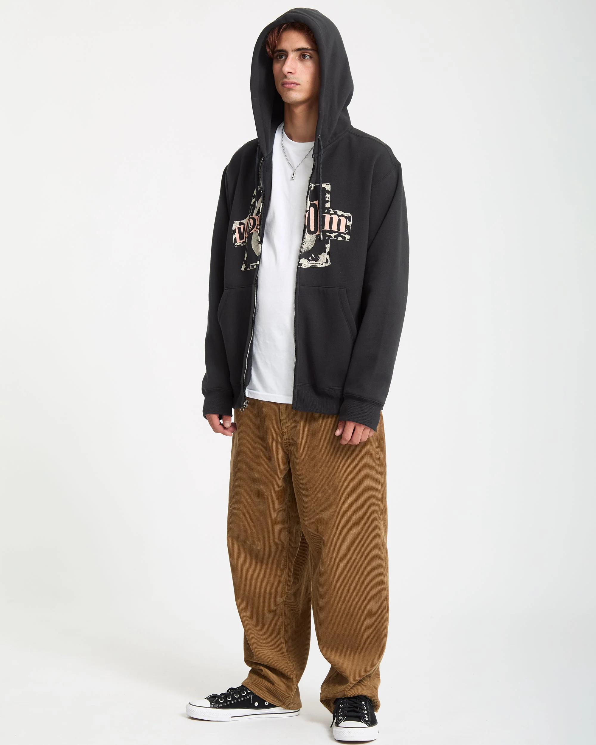 Stick Stoner Kapuzenjacke - Antique Black - Image 5