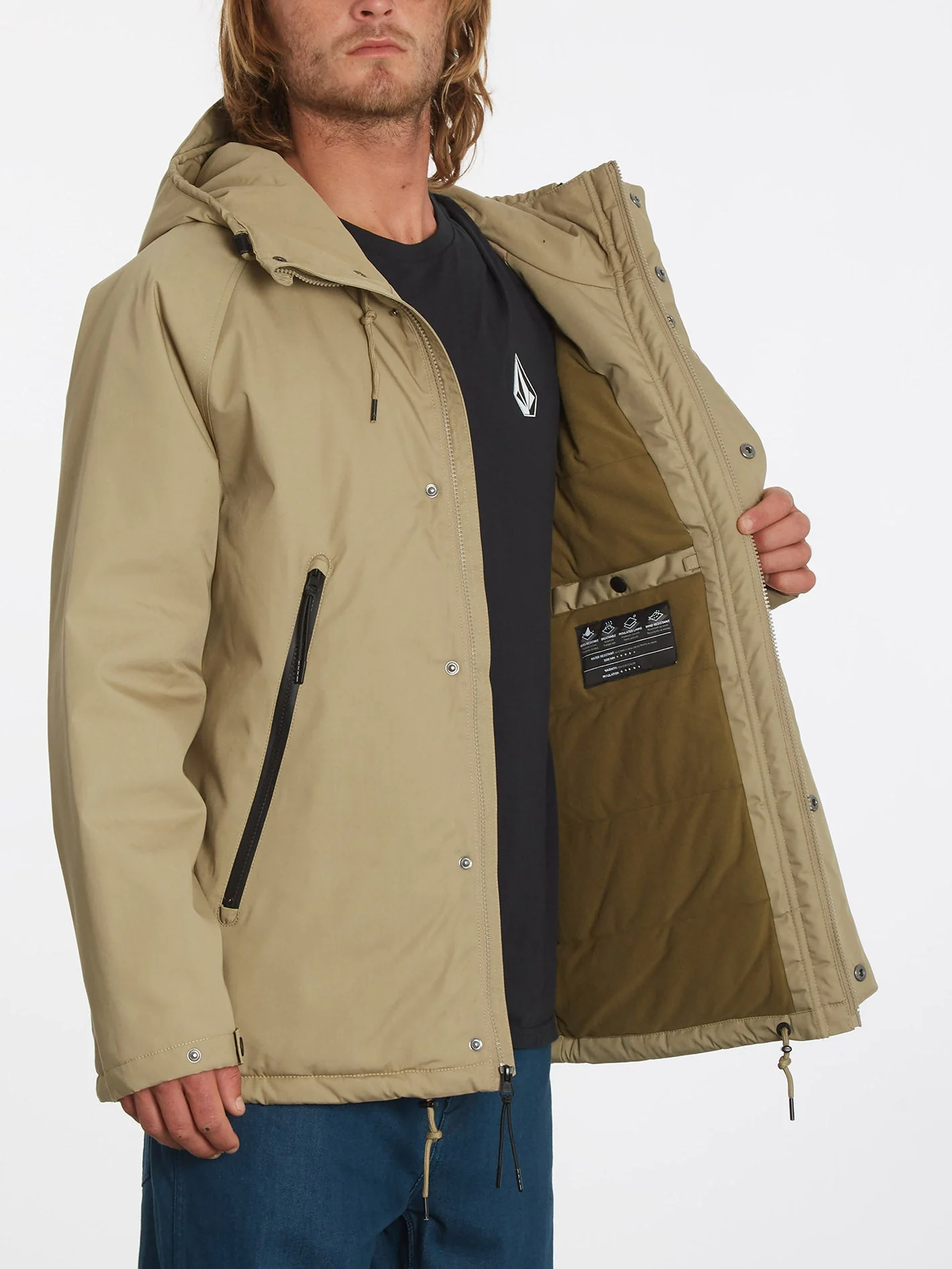 Stoke Stone II 10K Jacke - Khaki - Image 7