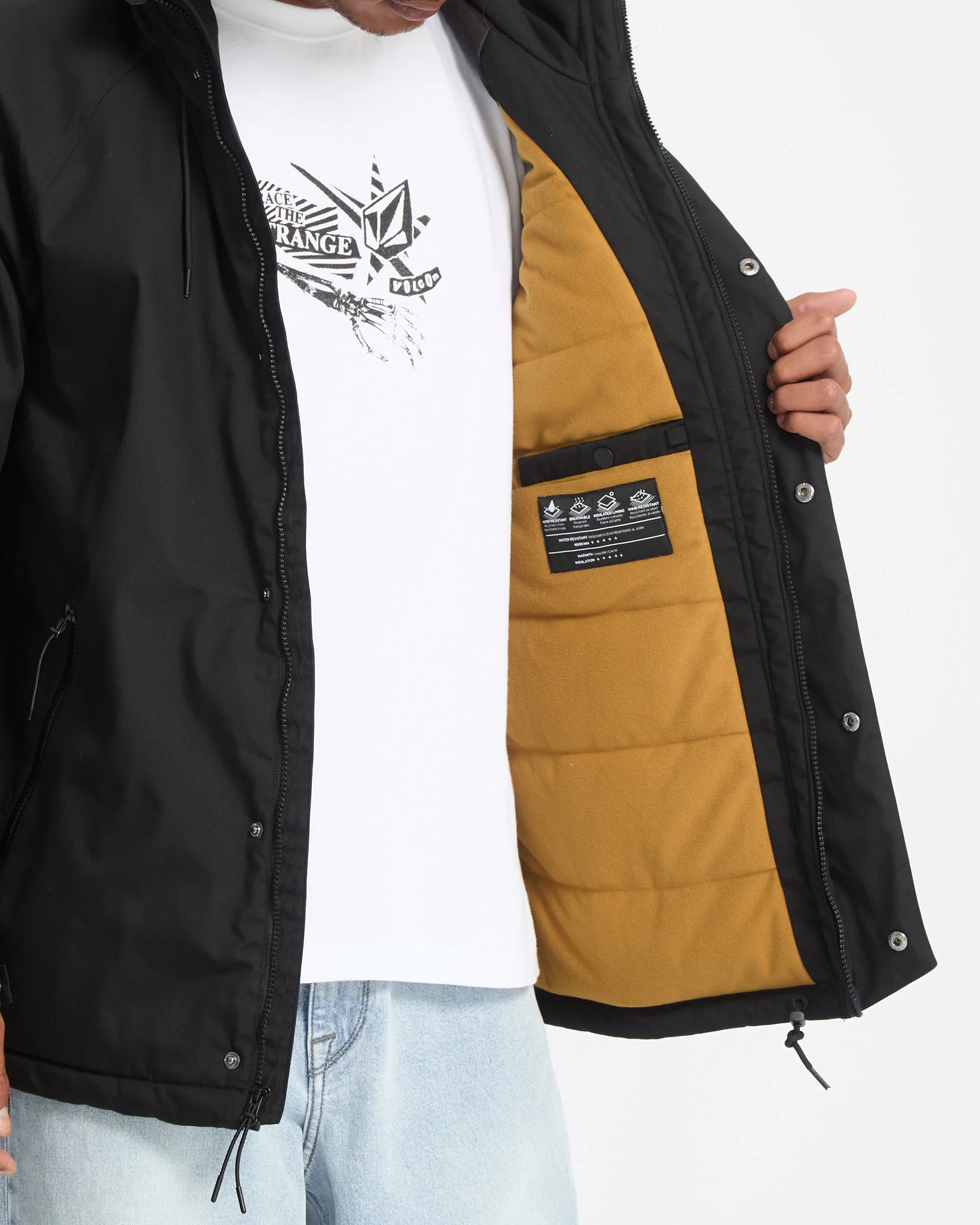 Stoke Stone II 10K Jacke - Black - Image 6
