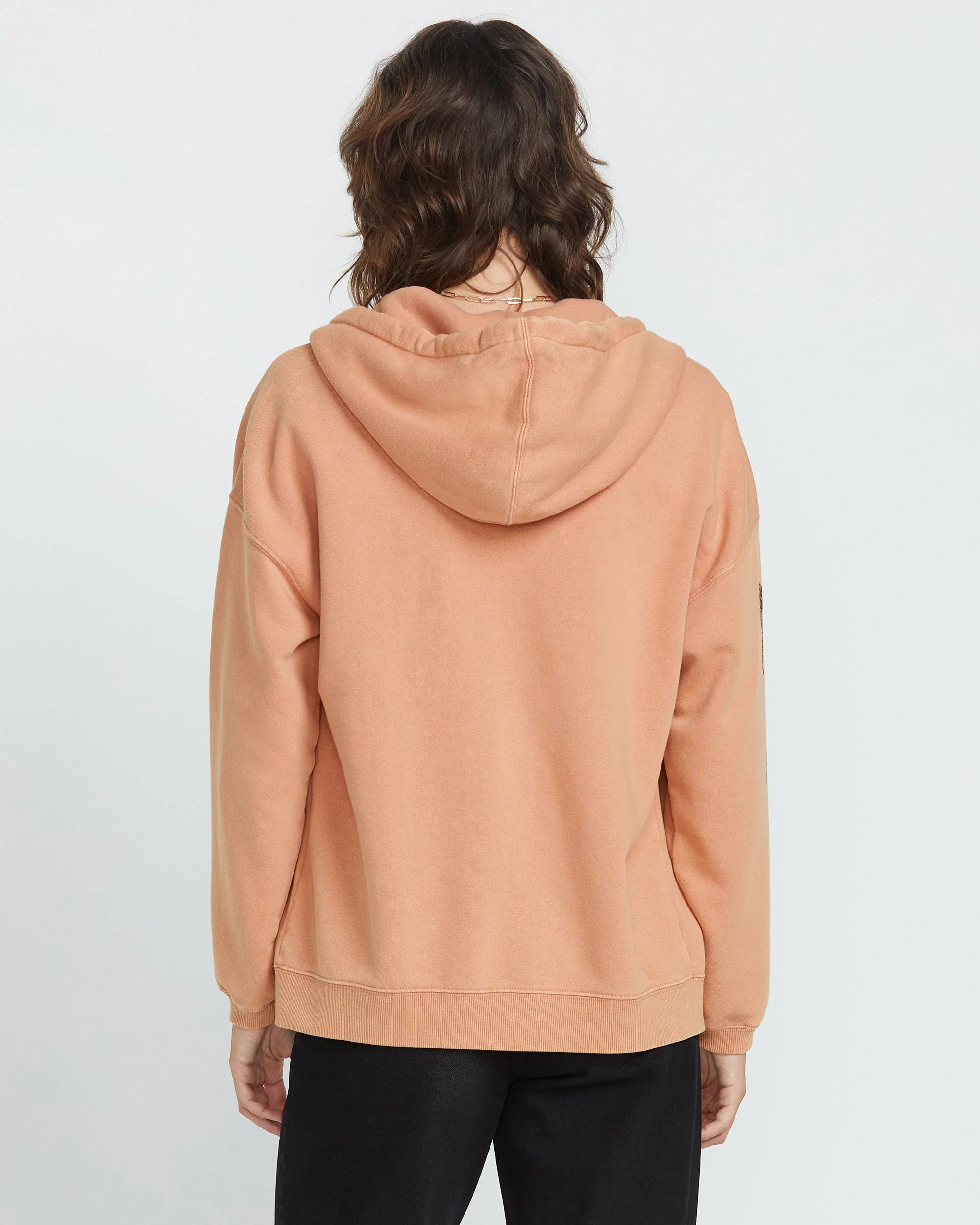 Stone Art Up Zip Kapuzenpullover - SAND BROWN - Image 2