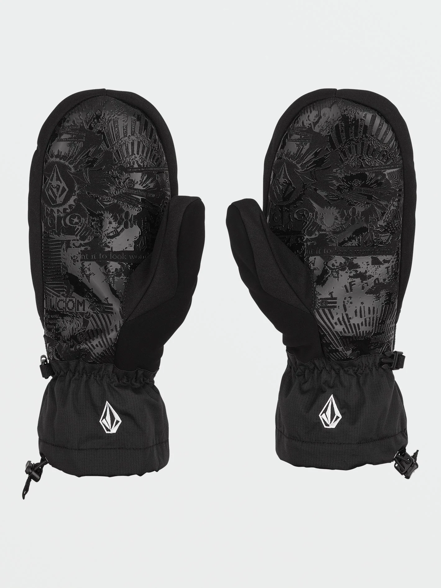 Stone Brighton Mittens - Black - Image 2