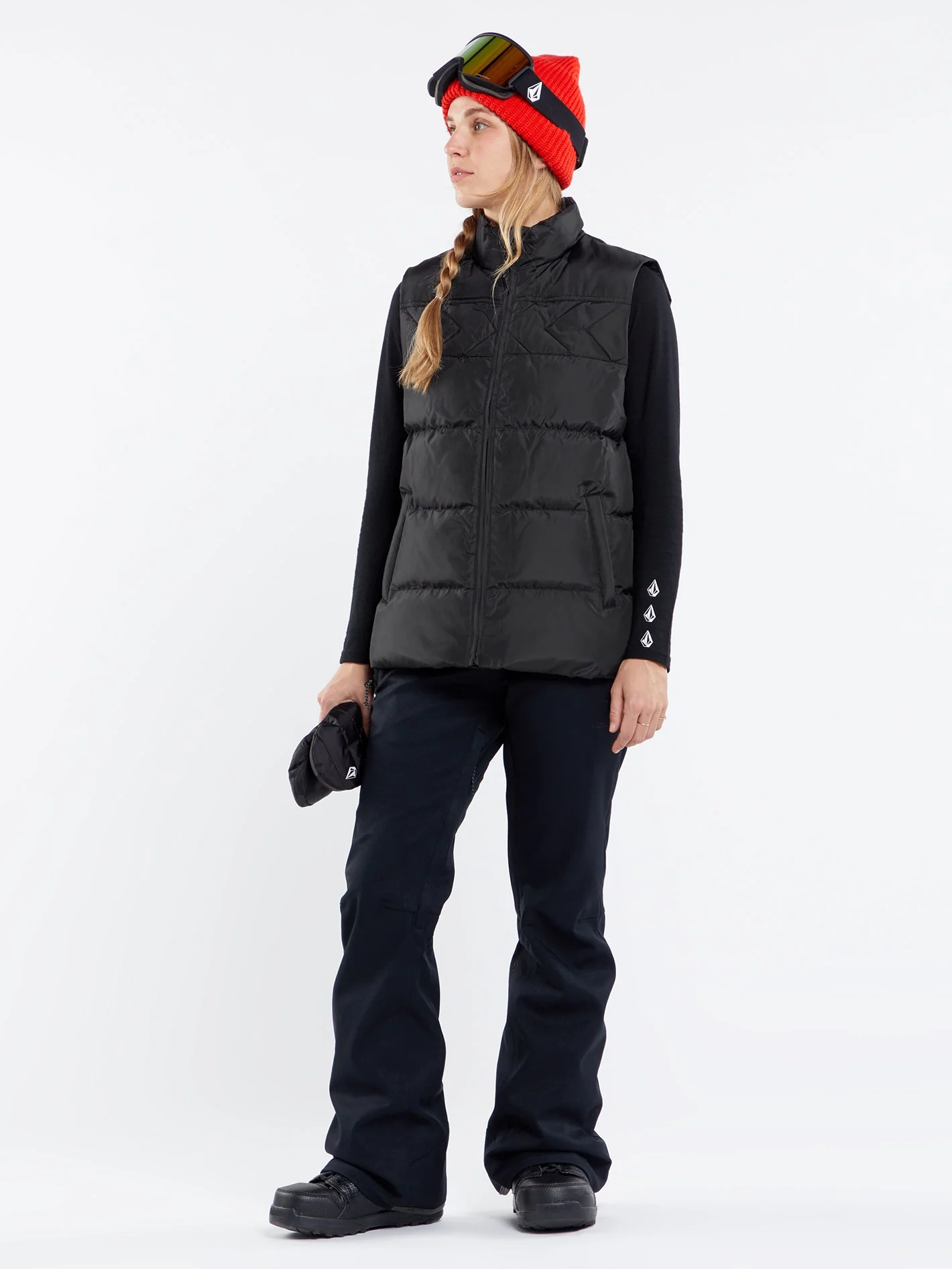 Stone Castine Puff Weste - BLACK - Image 6