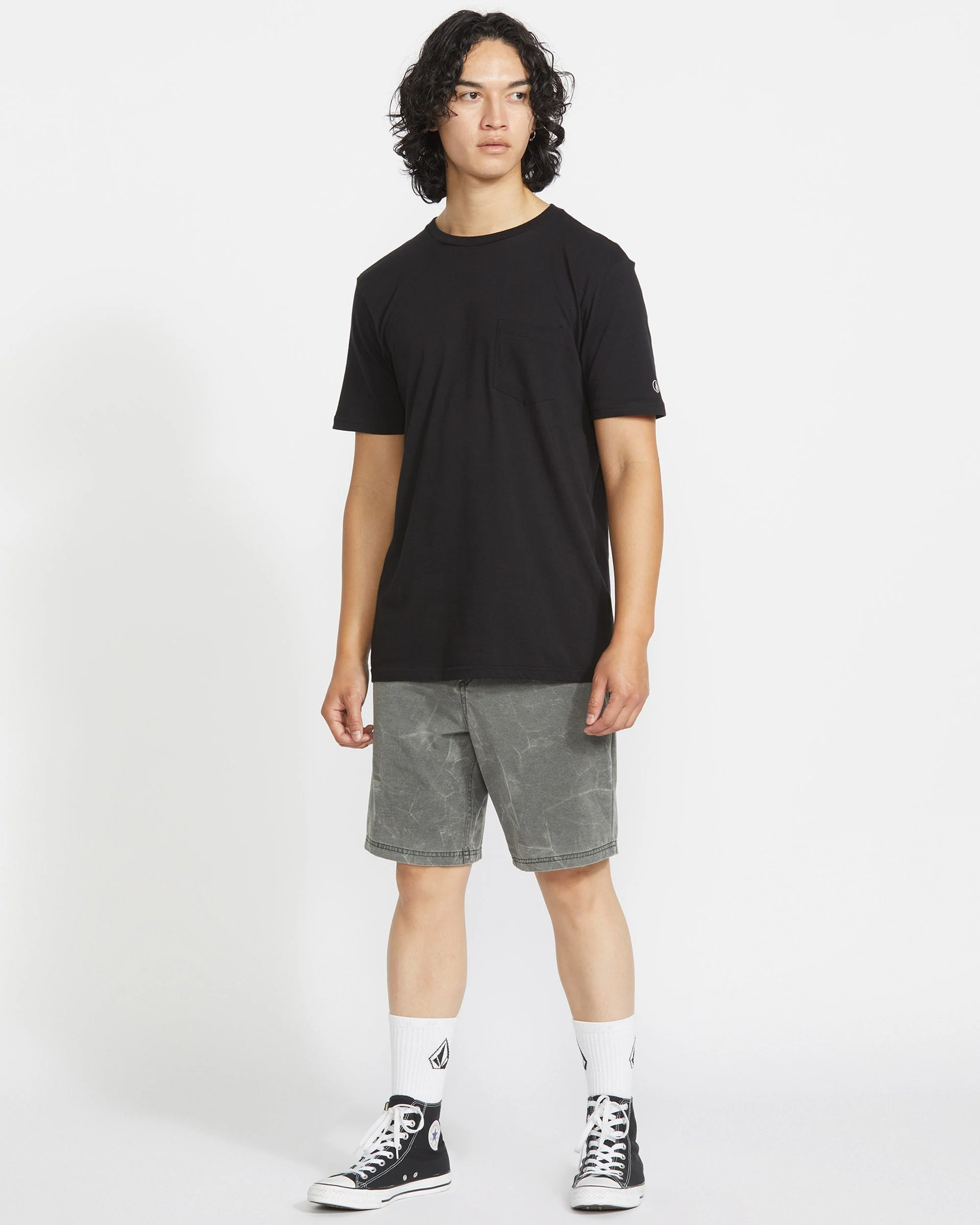 Stone Faded 19" Hybrid Shorts - STEALTH - Image 5