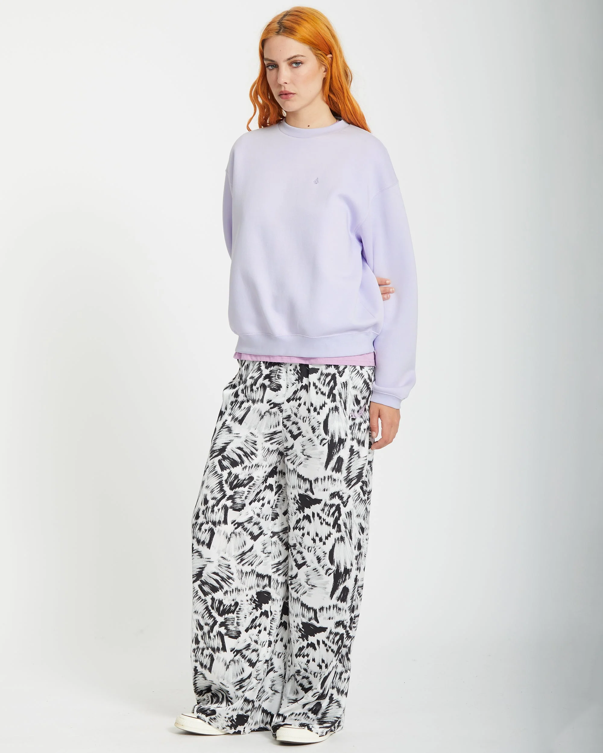 Stone Heart Up Pullover - DUSTY LAVENDER - Image 4