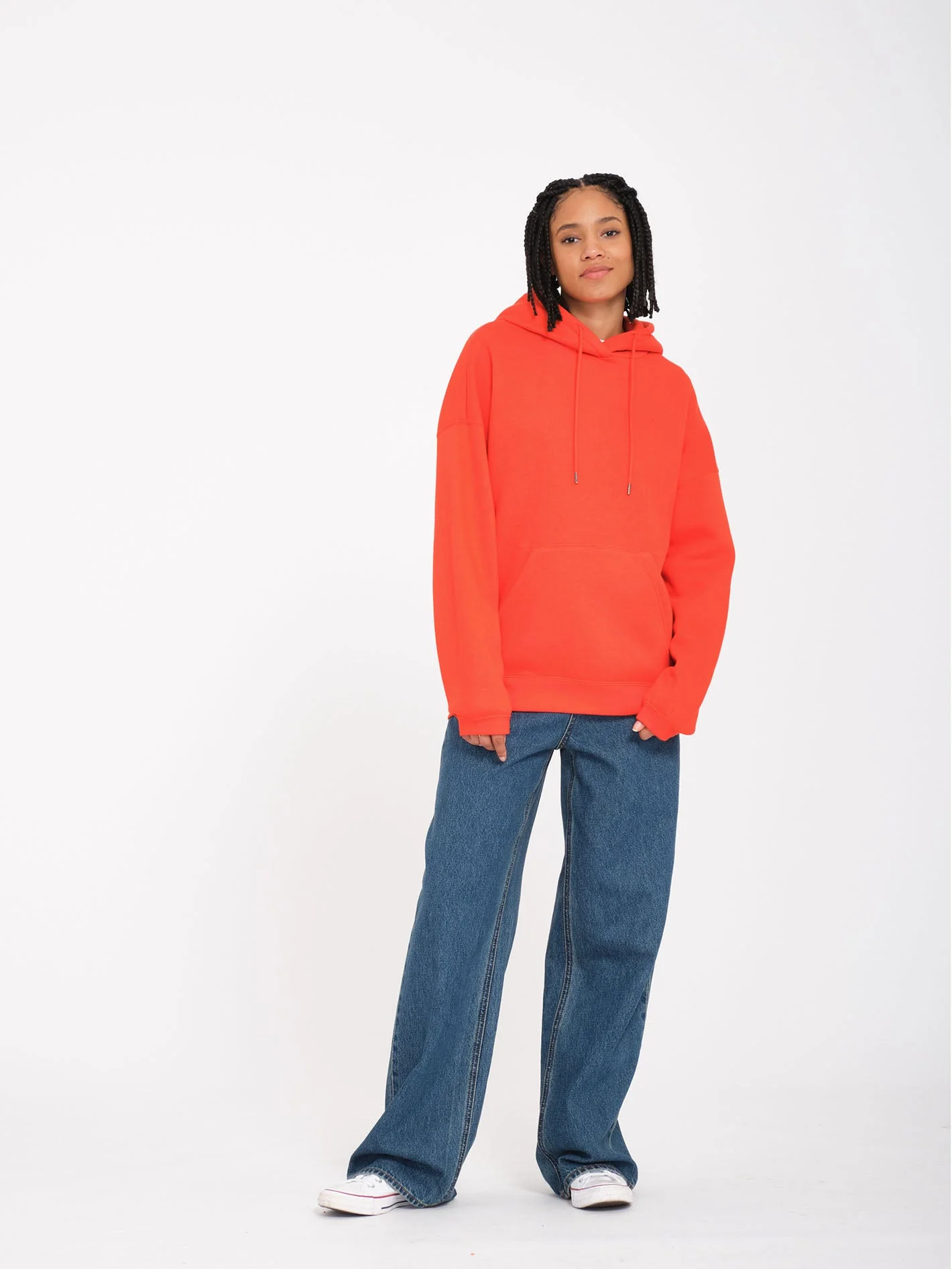 Stone Heart Up Hoodie - Bright Red - Image 4