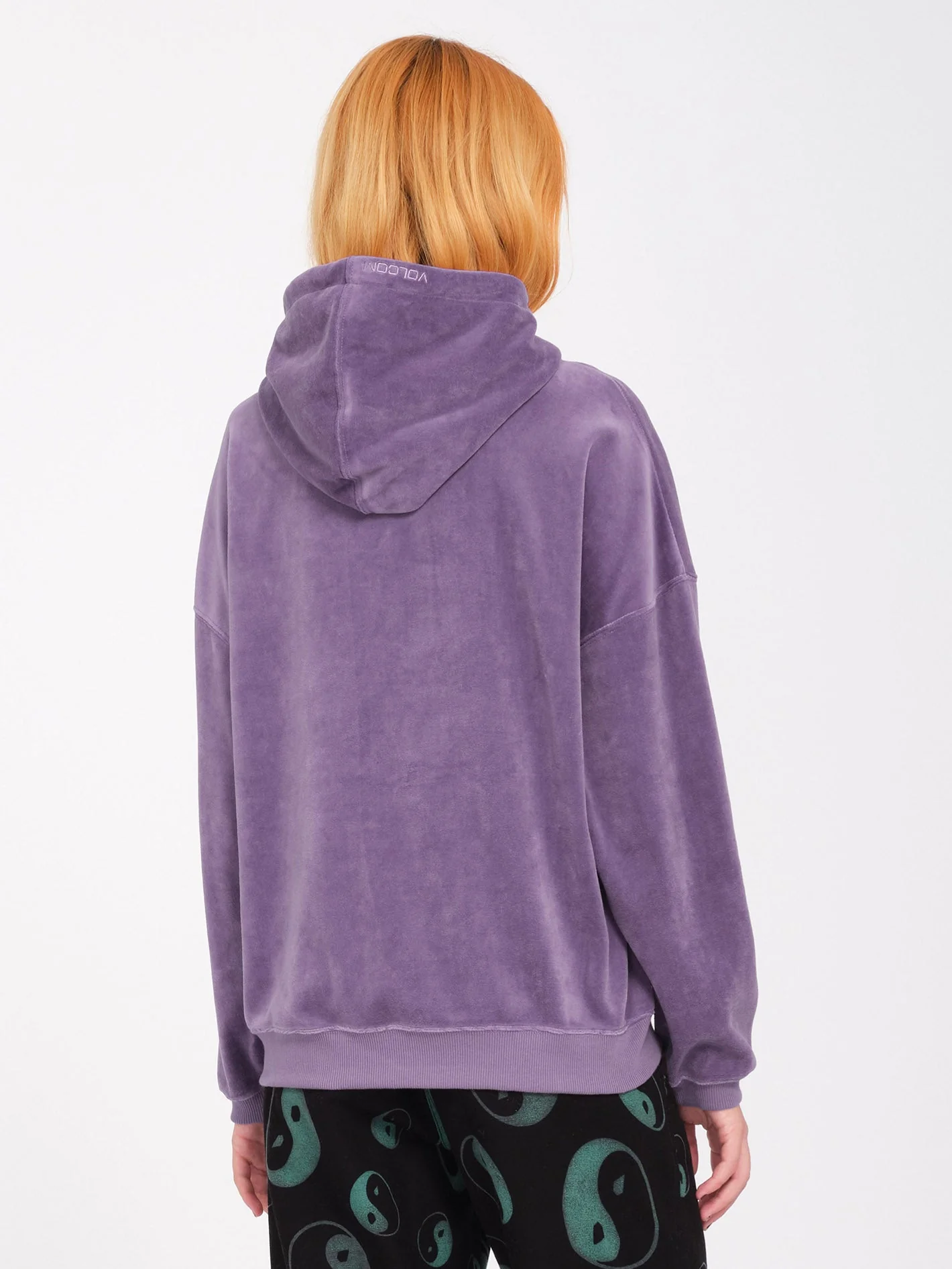 Stone Heart Up Velvet Hoodie - Vintage Violet - Image 2