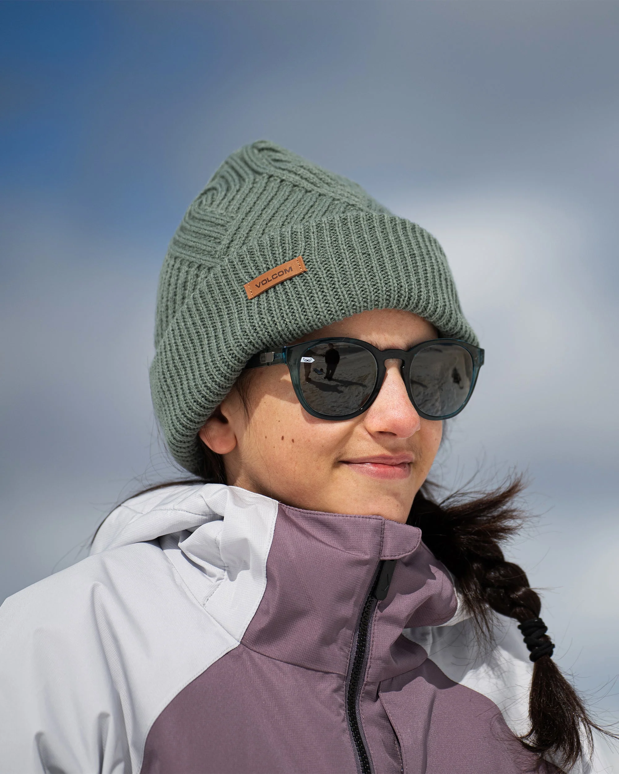 Stone Knit Beanie - Lichen Green - Image 5
