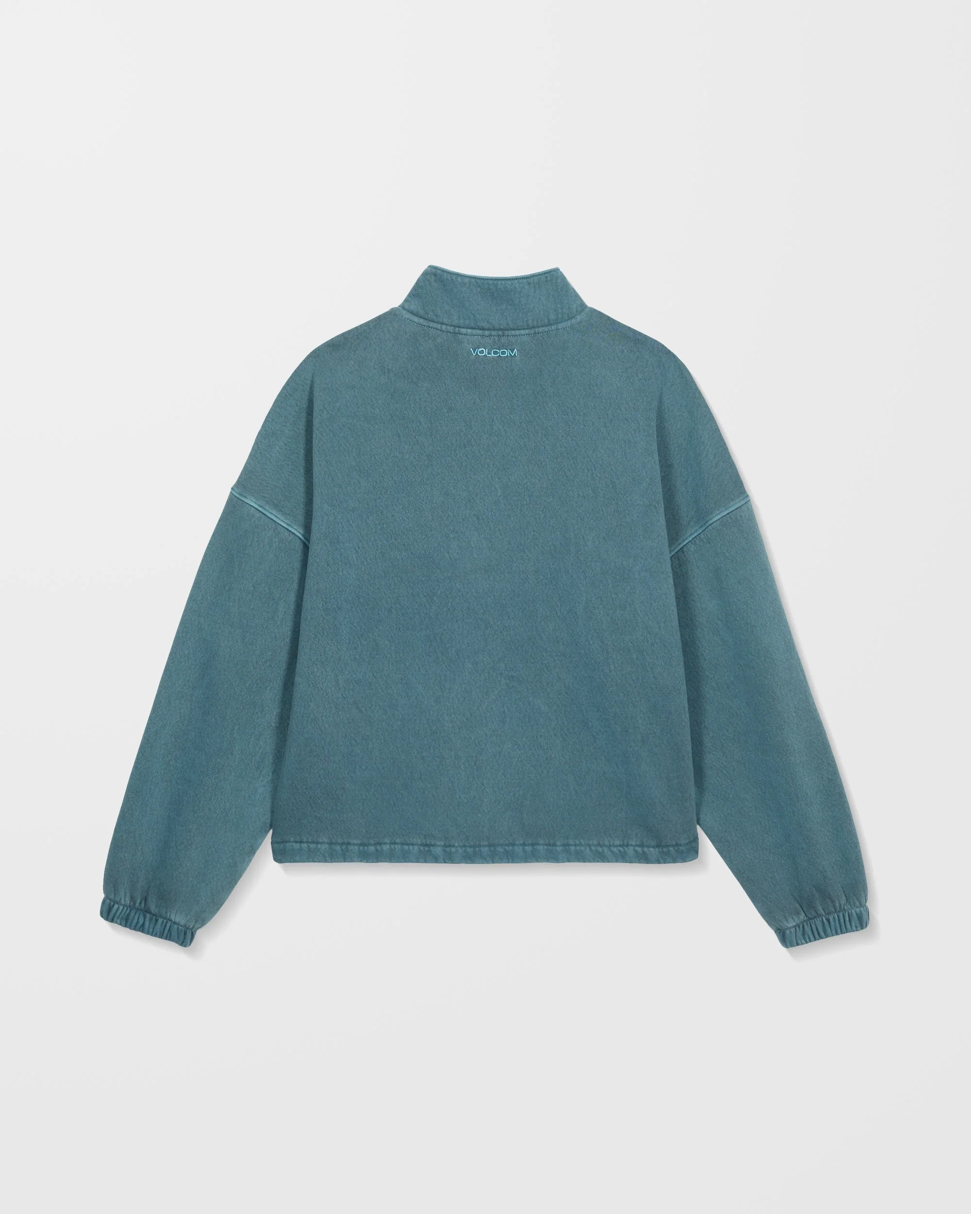 Stone Soft Quarter Zip Sweatshirt - Emerald Green - Image 8