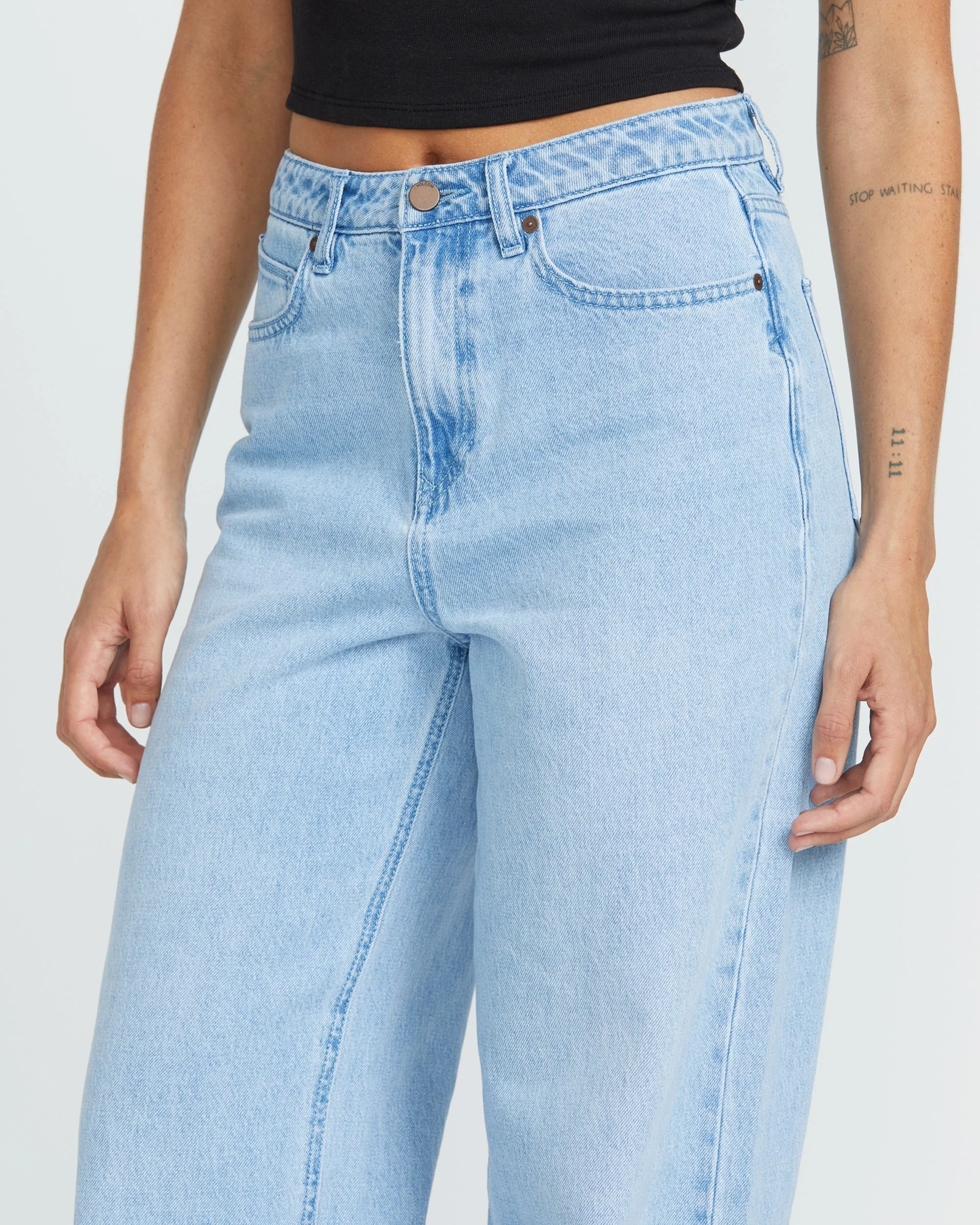 Stoned Boyfriend High Rise Jeans - Blue Bird - Image 3