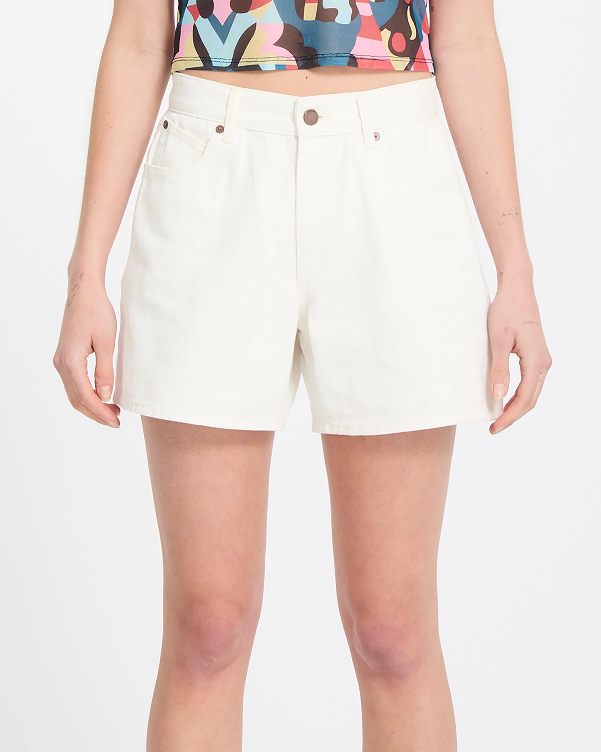Stoned Boyfriend-Shorts - Vintage White - Image 3