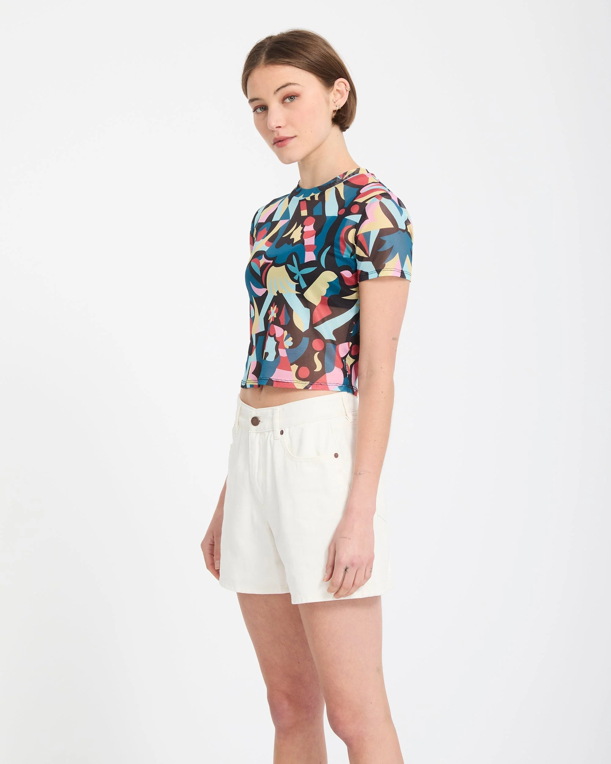 Stoned Boyfriend-Shorts - Vintage White - Image 6