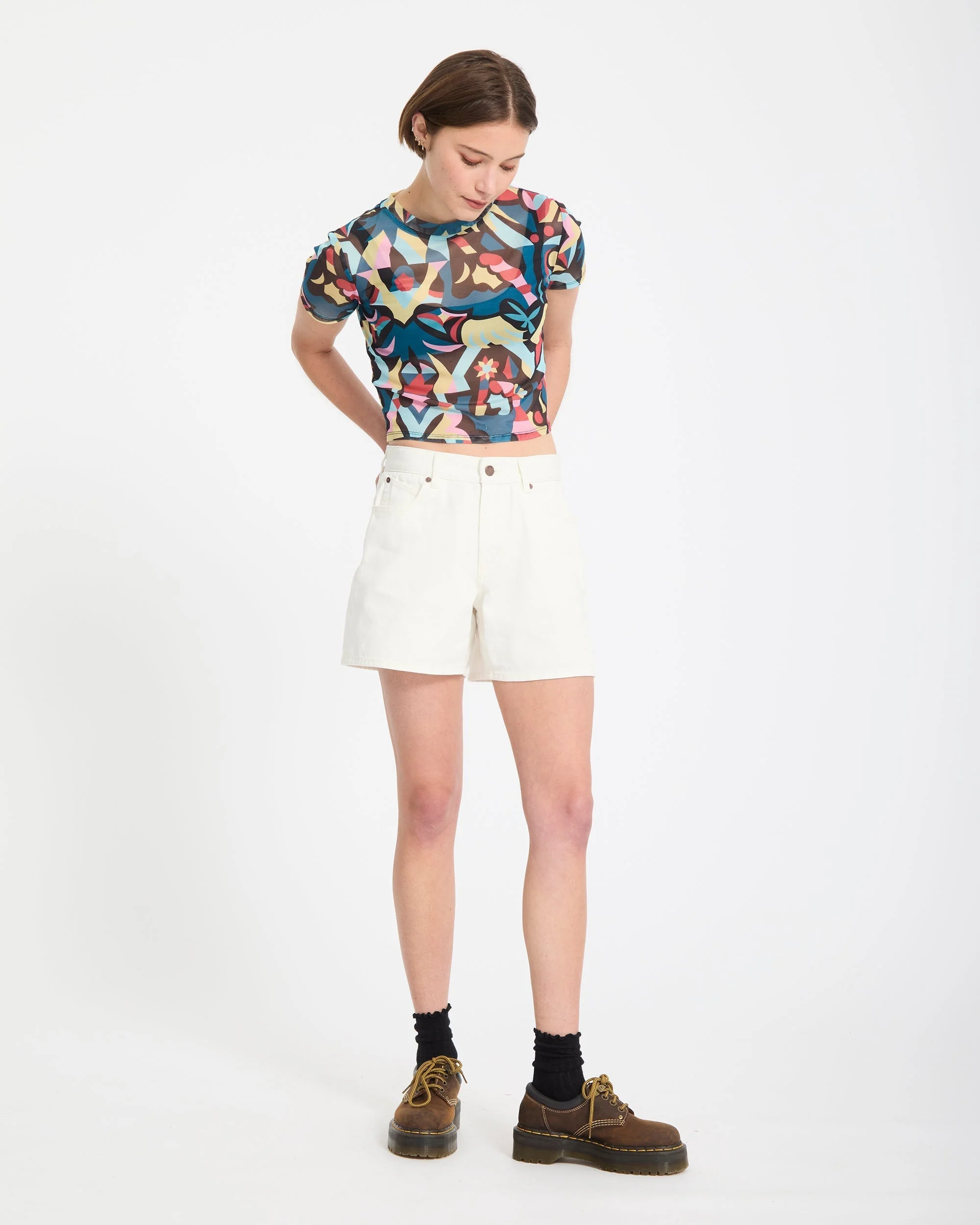 Stoned Boyfriend-Shorts - Vintage White - Image 8