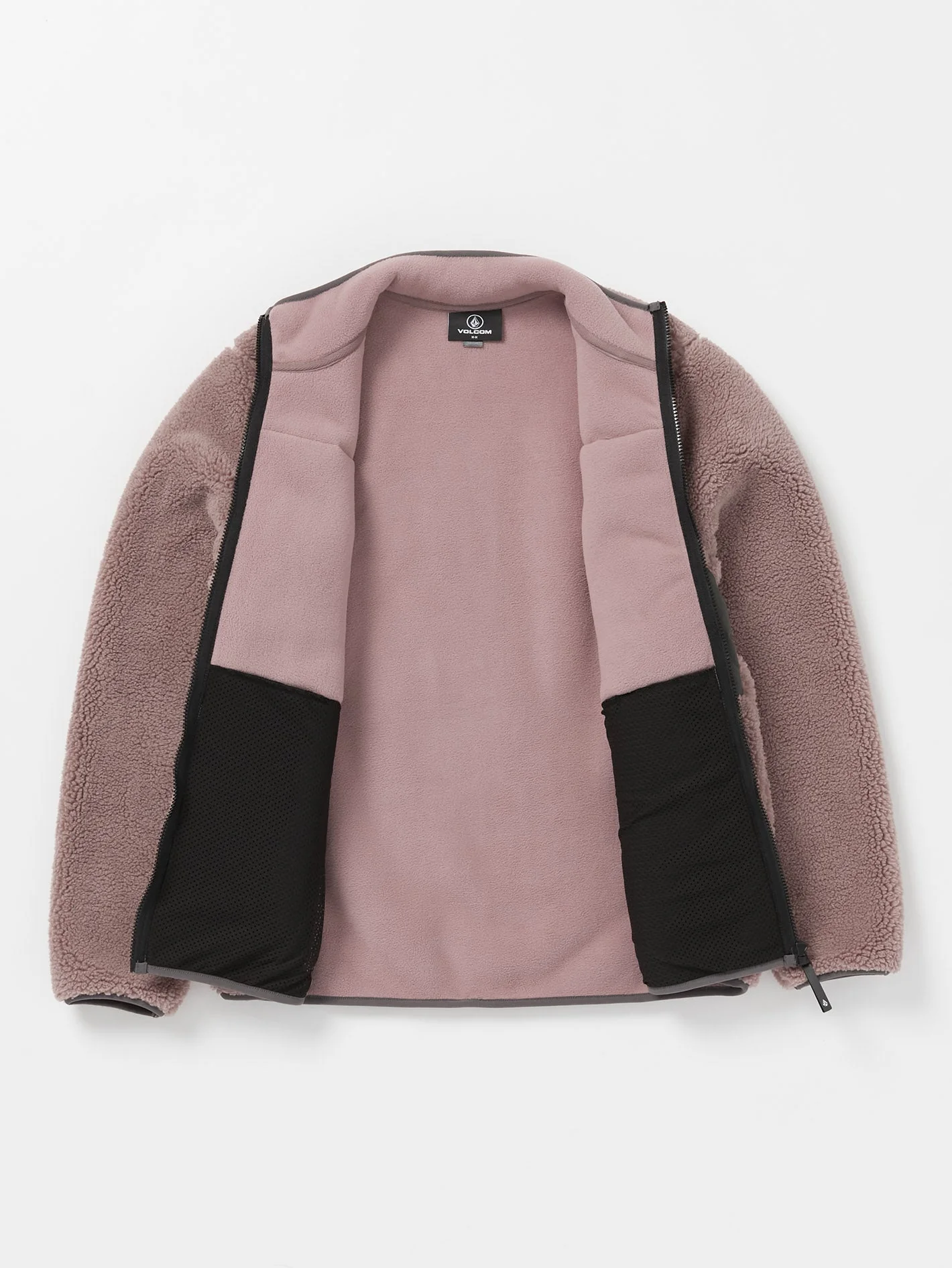 Storm Stone Zip Sherpa Sweatshirt - BORDEAUX BROWN - Image 10