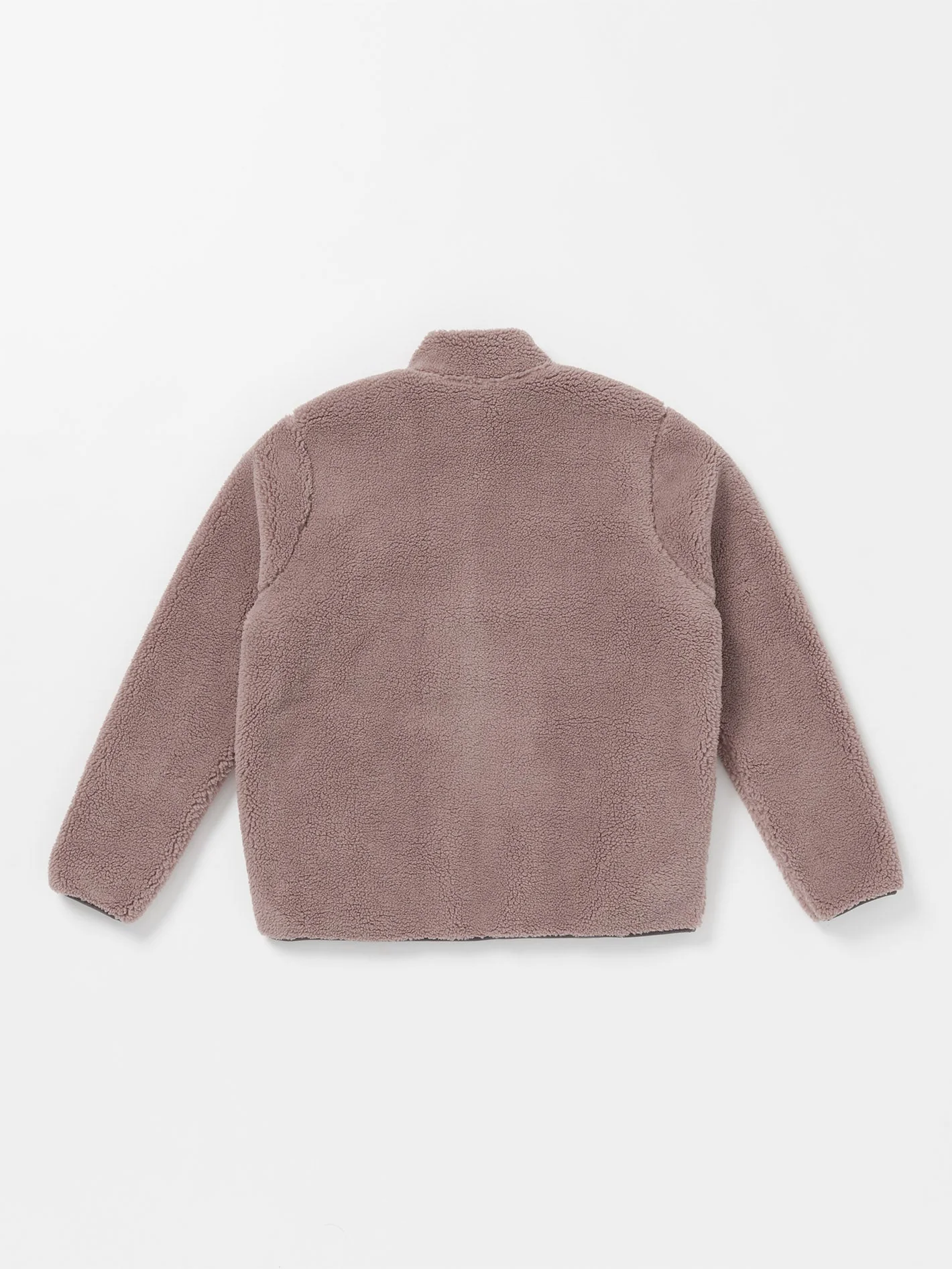 Storm Stone Zip Sherpa Sweatshirt - BORDEAUX BROWN - Image 2