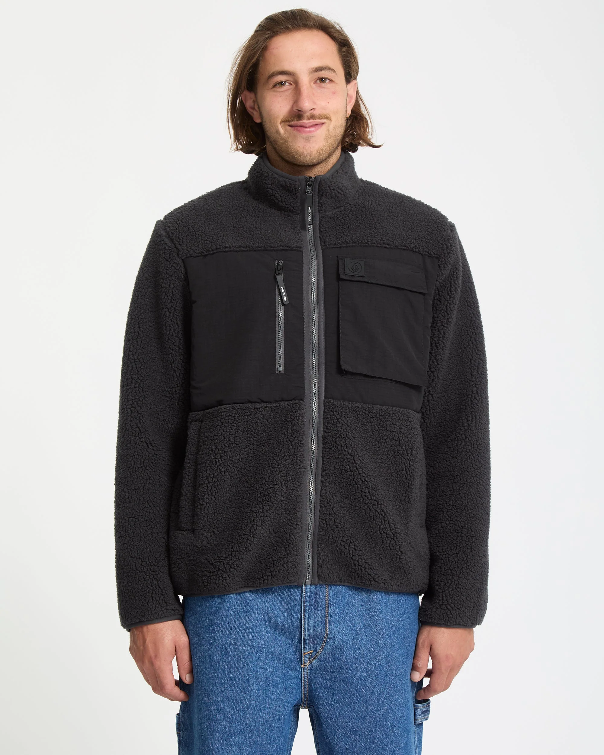 Storm Stone Zip Sweatshirt - Asphalt Black