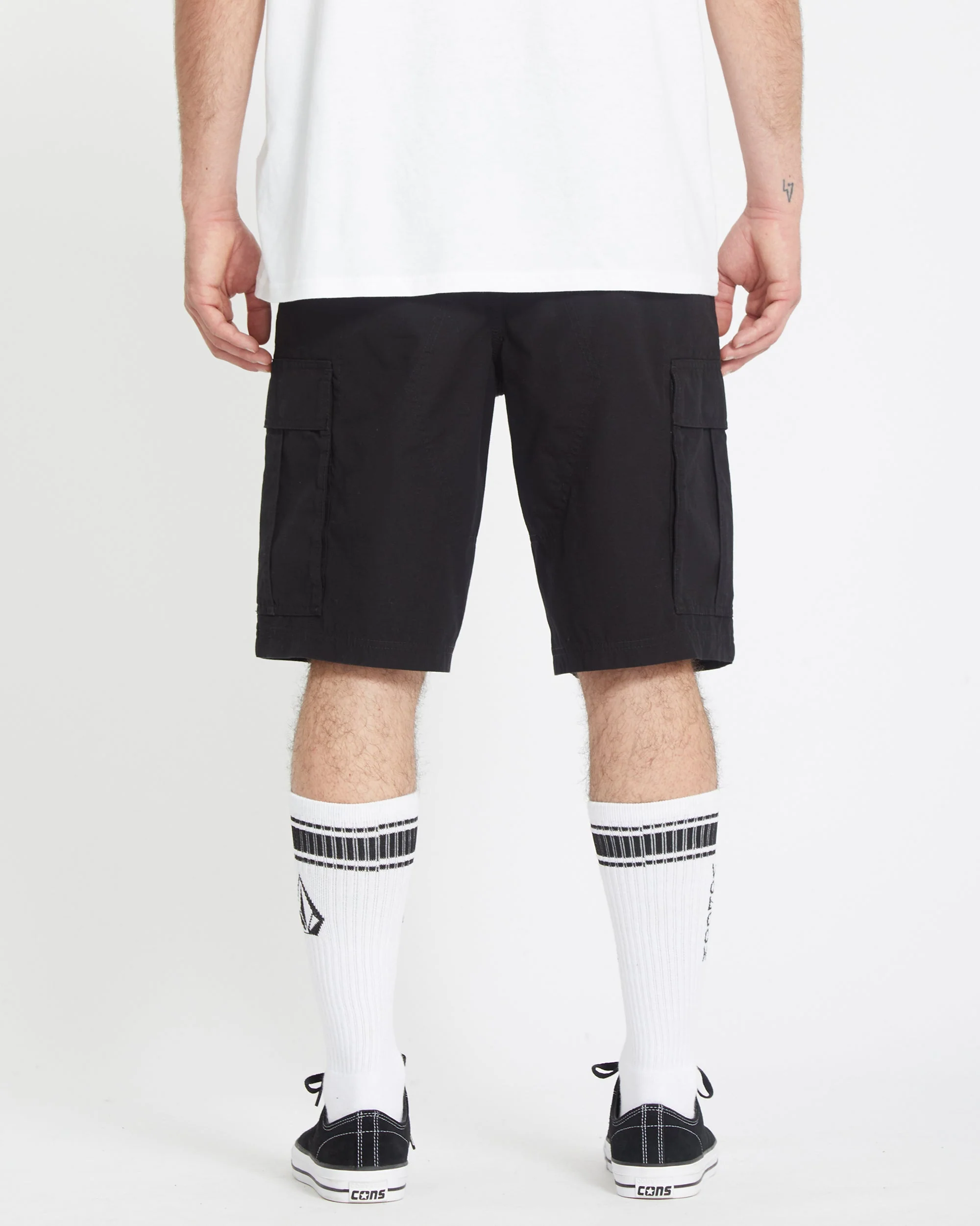 Strange Tripper 22" Cargoshorts - Black - Image 2