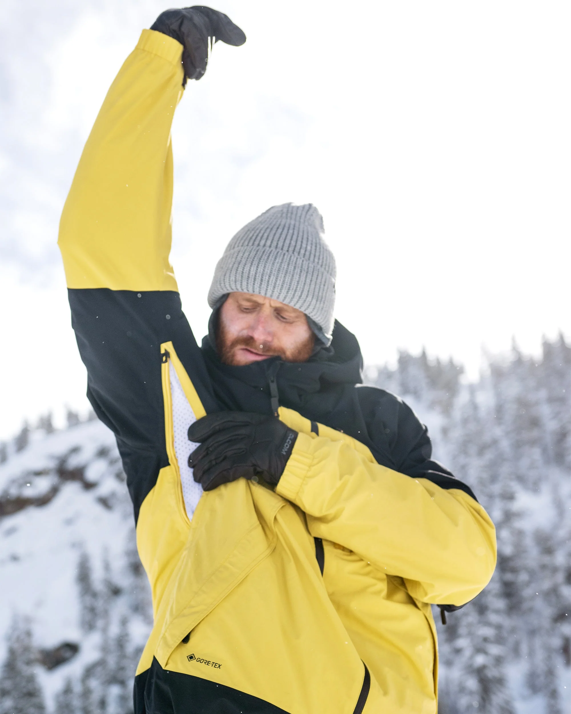 Tds 2L Gore-Tex Jacke - Dark Yellow - Image 13