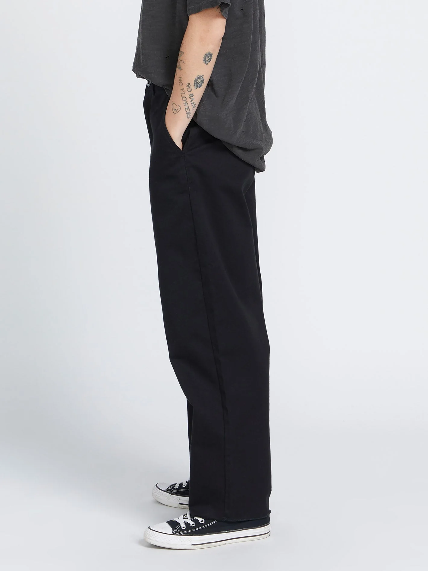 Thisthatthem Skate Chino-Hose - BLACK - Image 3