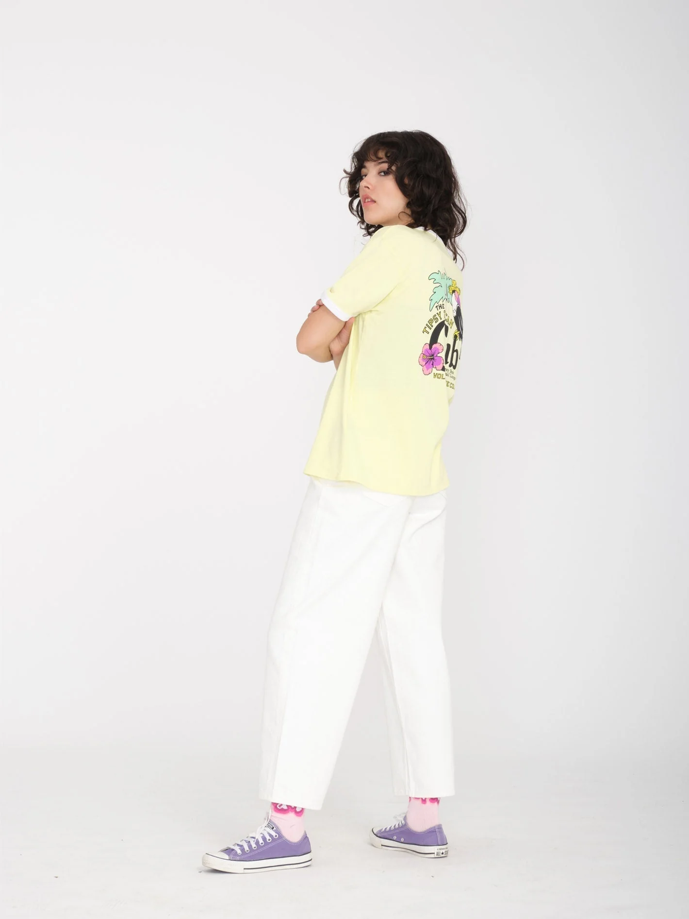 Truly Ringer T-Shirt - AURA YELLOW - Image 4