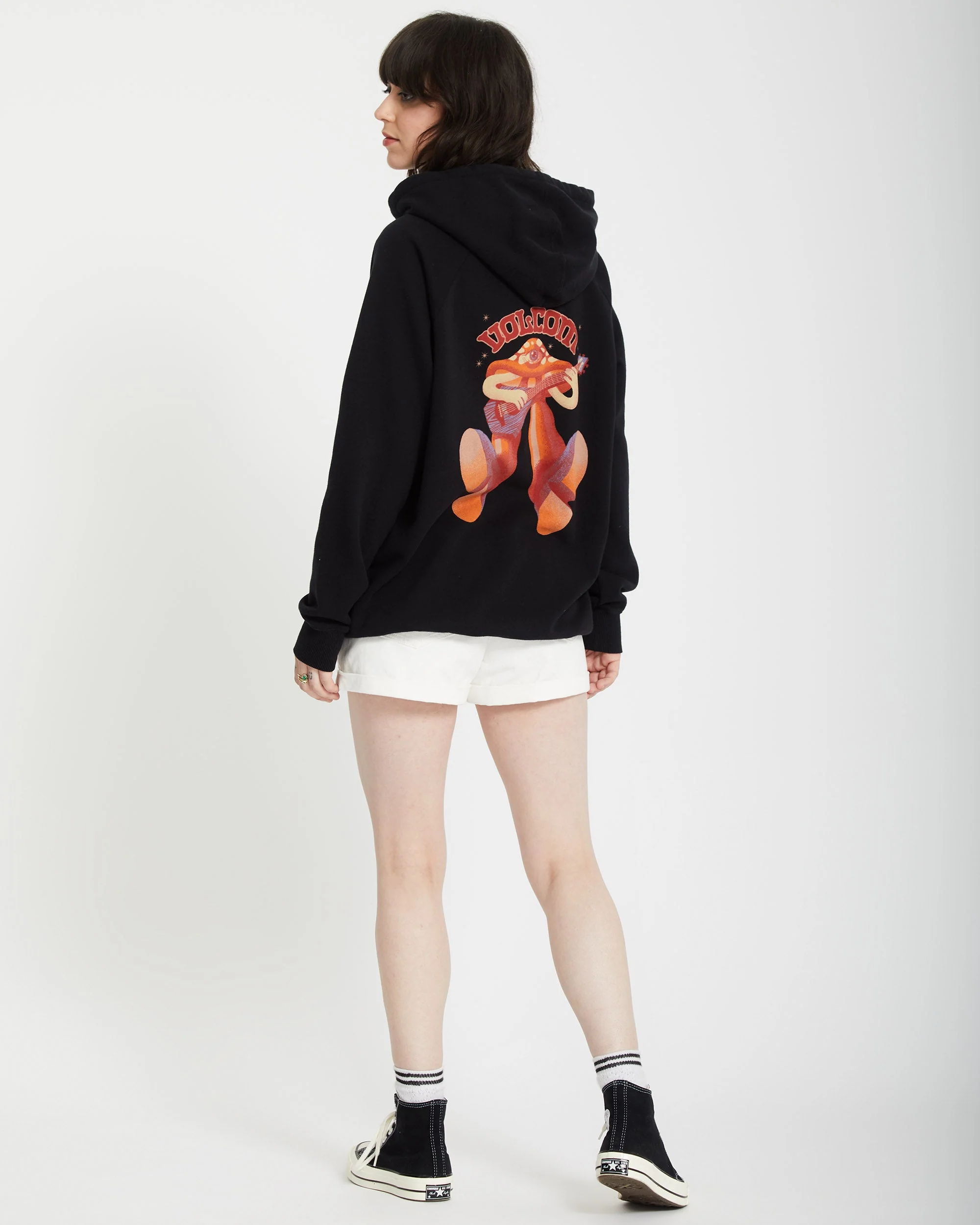 Truly Stoked Kapuzenpullover - BLACK - Image 4