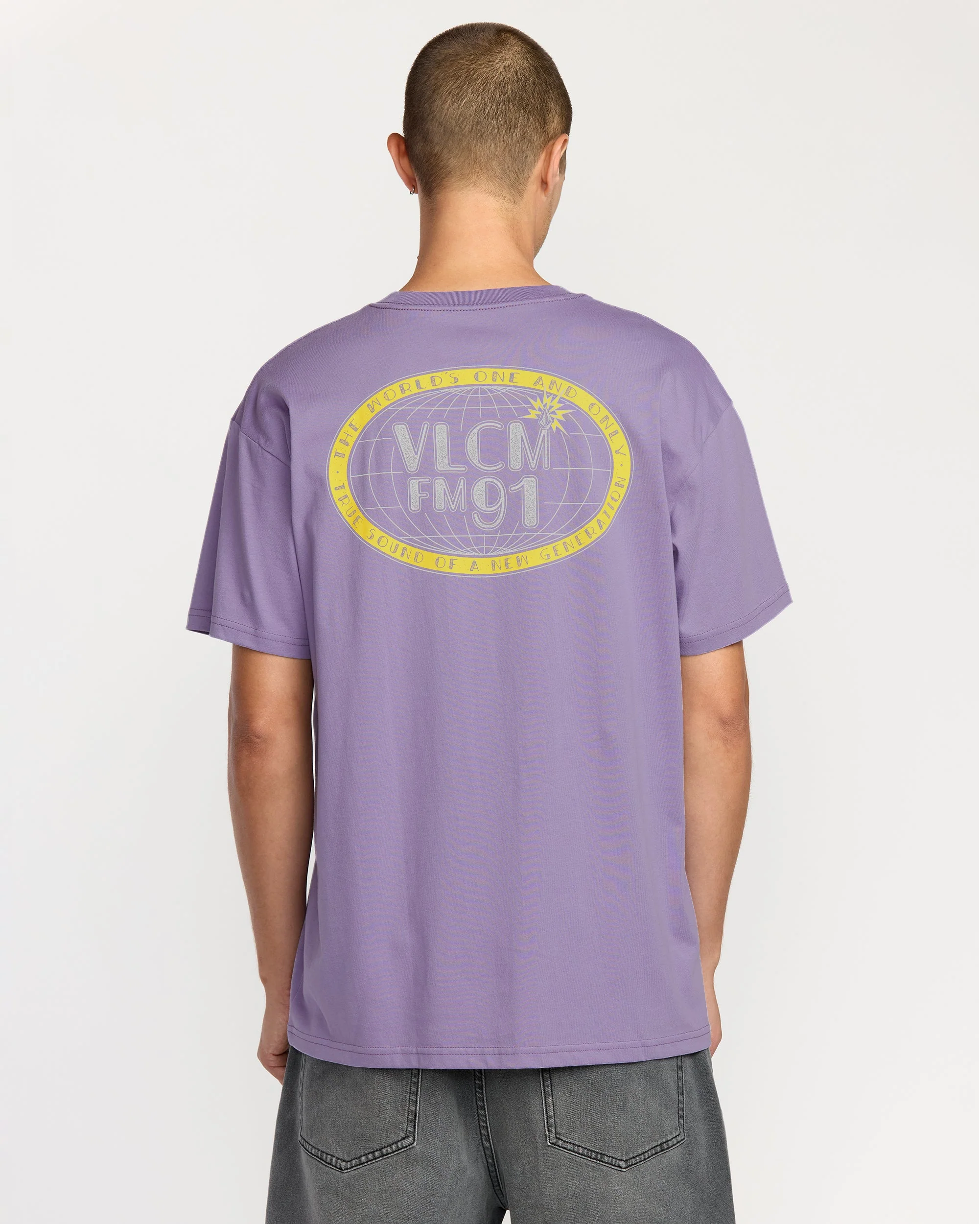 Tune In T-Shirt - Purple Ash - Image 2