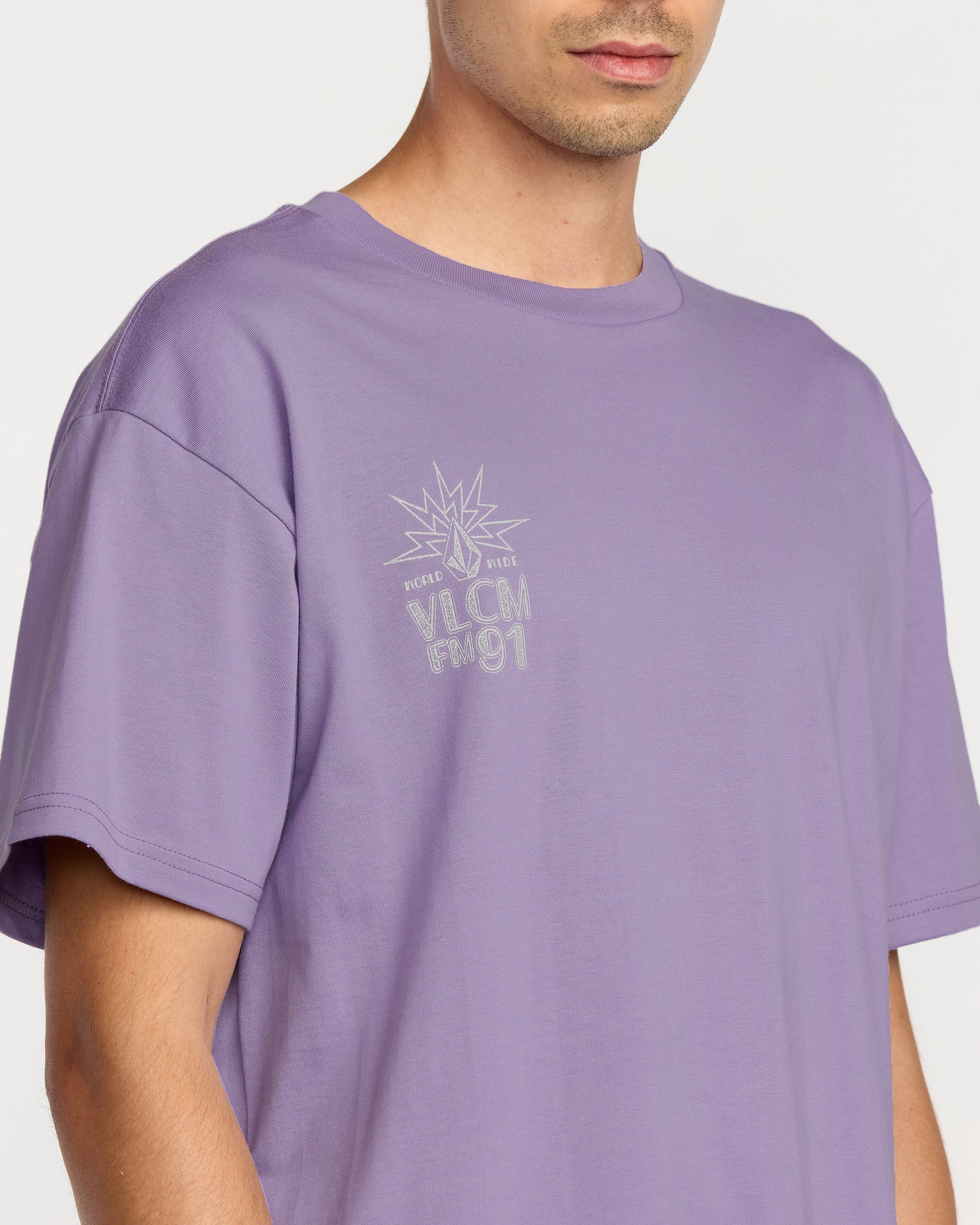 Tune In T-Shirt - Purple Ash - Image 3