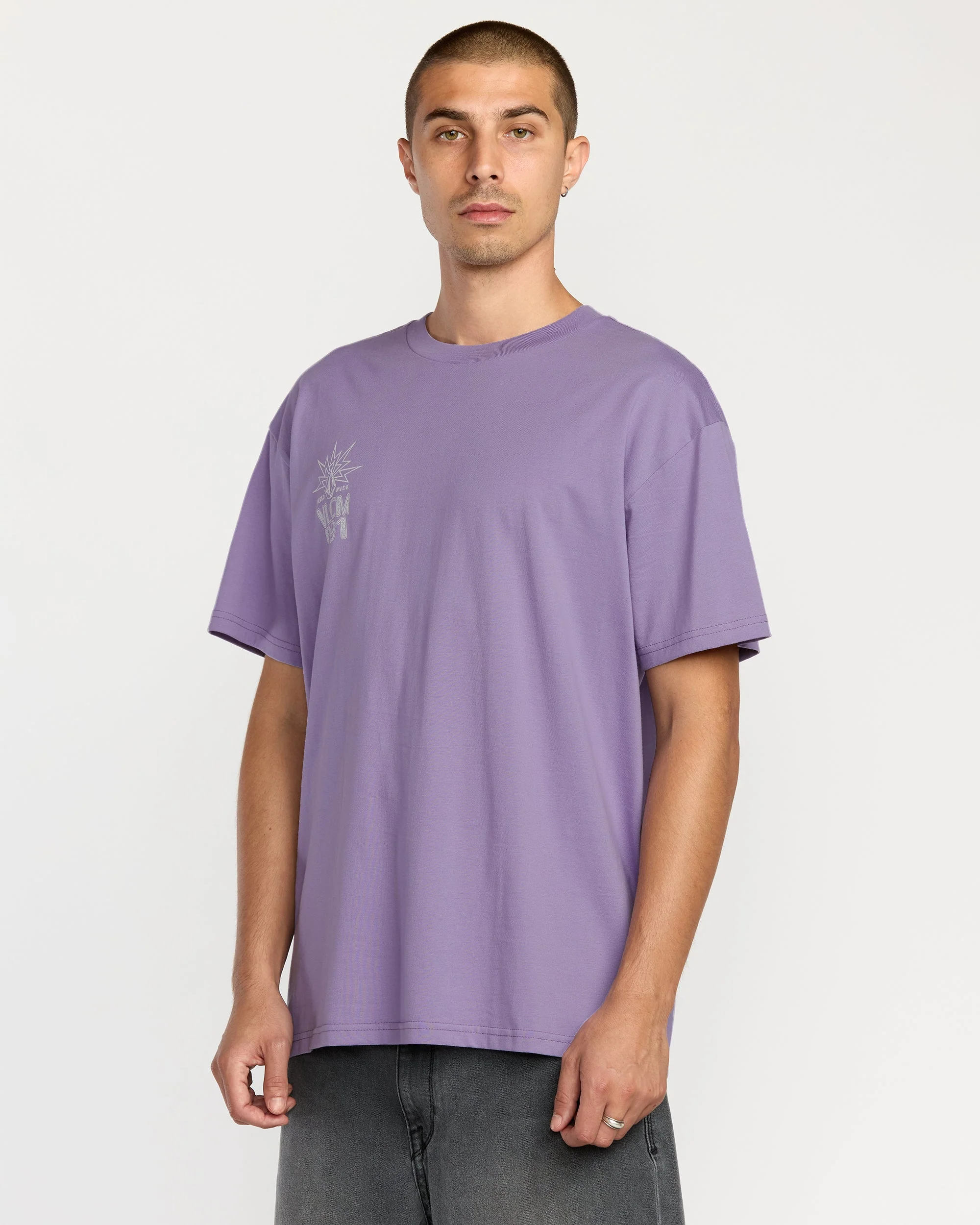 Tune In T-Shirt - Purple Ash - Image 5