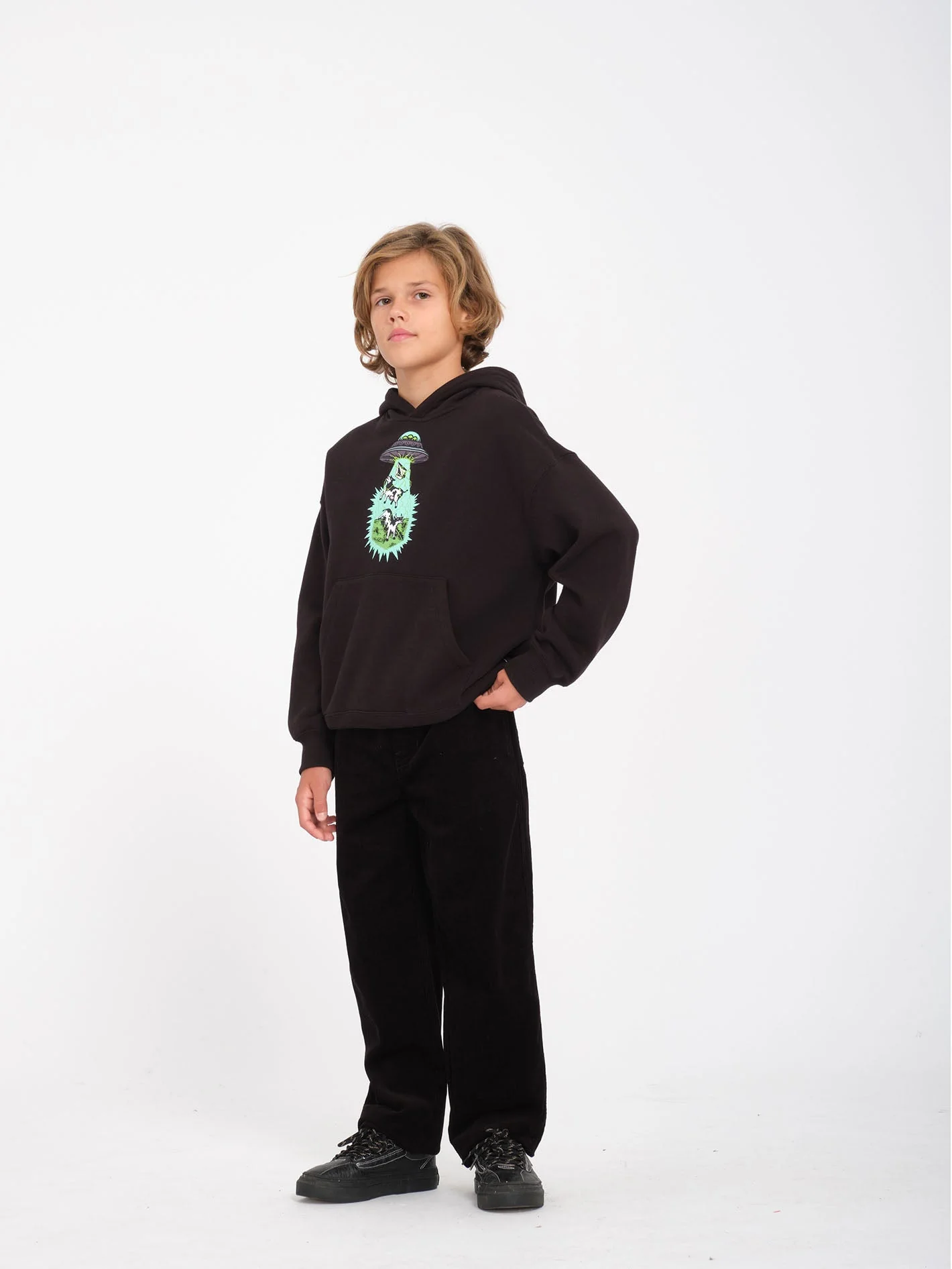 Udder Space Hoodie - Black - (KINDER) - Image 3