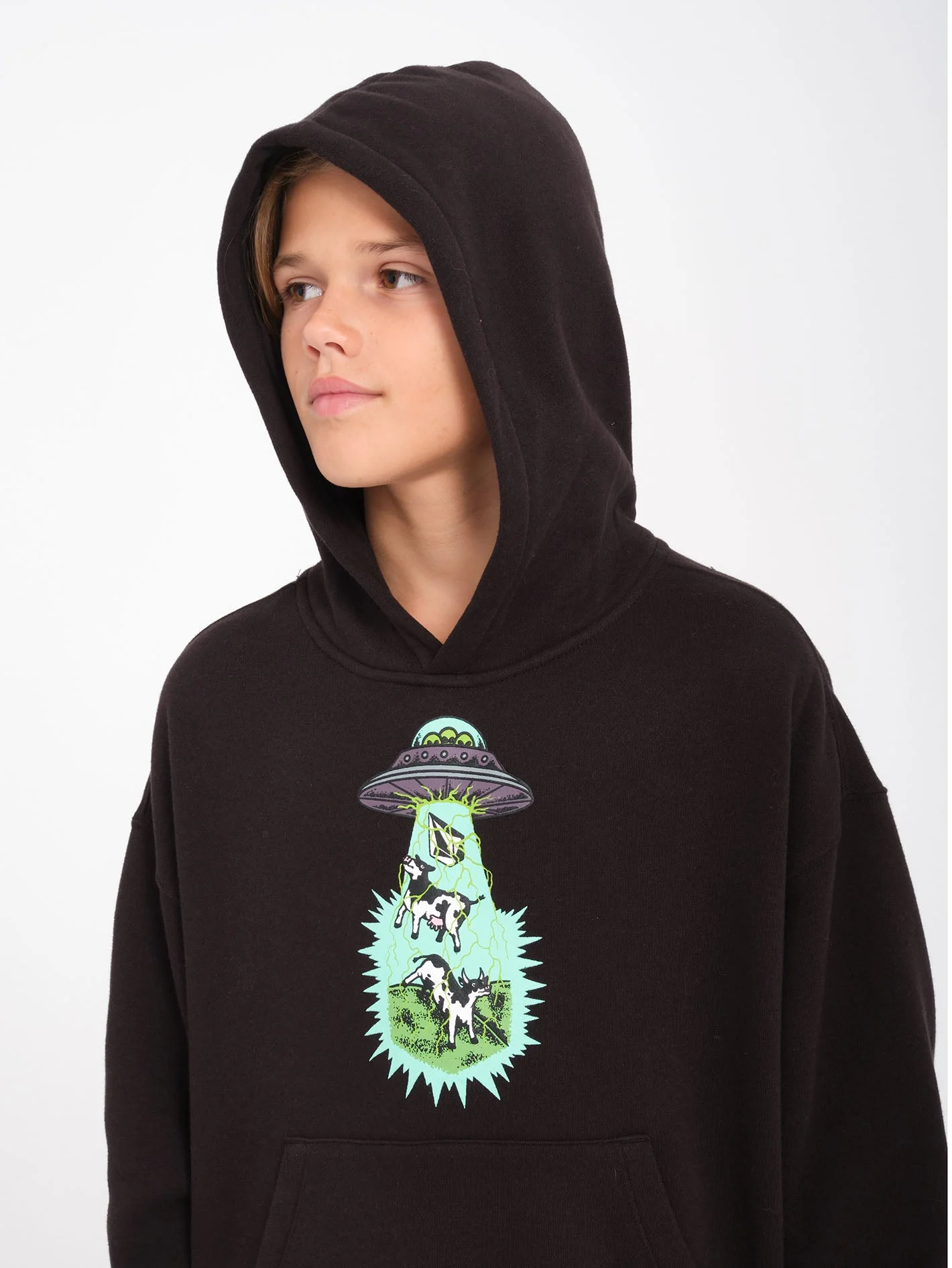 Udder Space Hoodie - Black - (KINDER) - Image 5