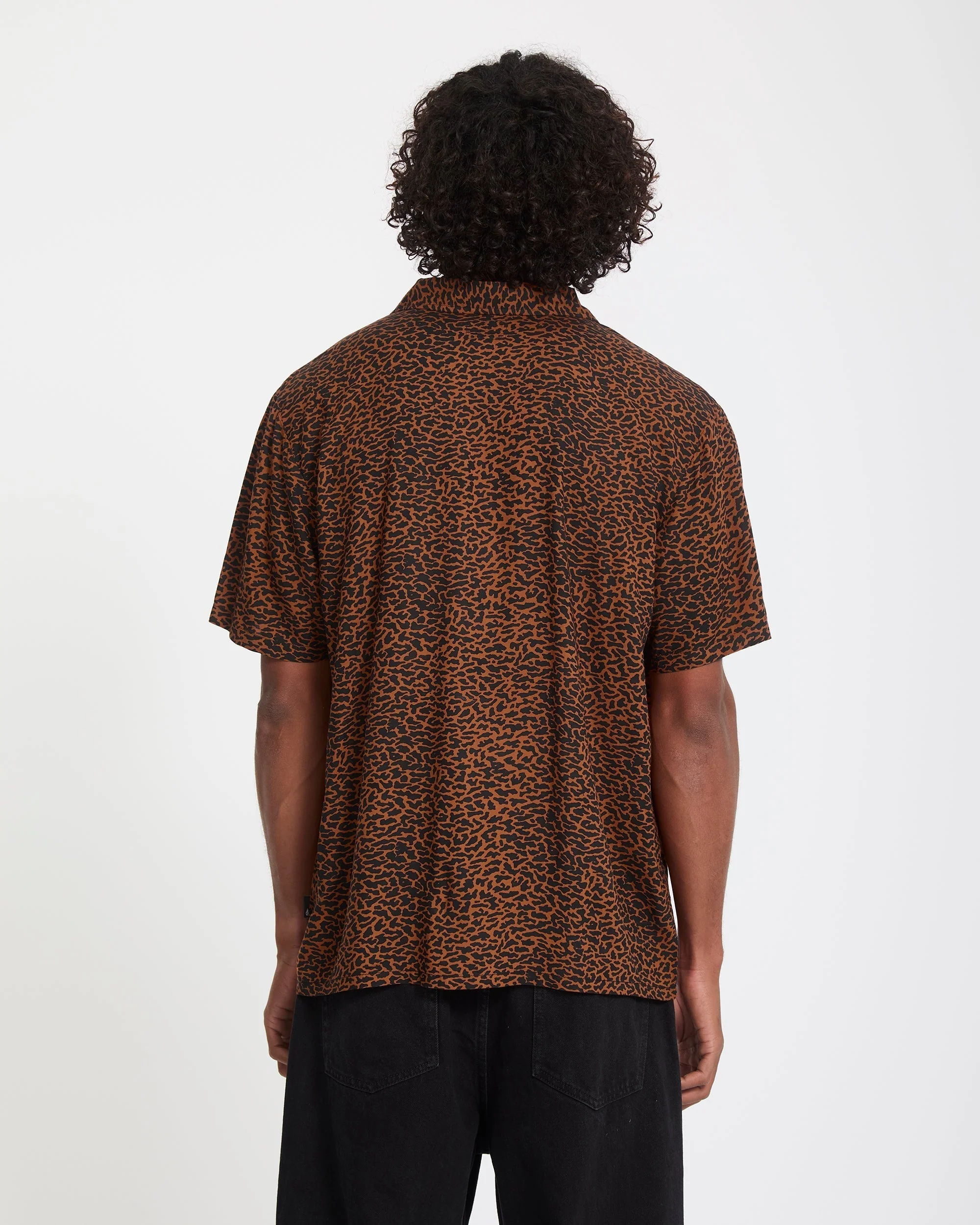 Utopias Print Hemd - Brown Horn - Image 2
