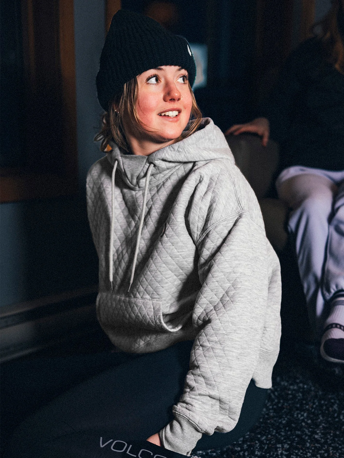 V.Co Air Layer Thermal Kapuzenpullover - HEATHER GREY - Image 5