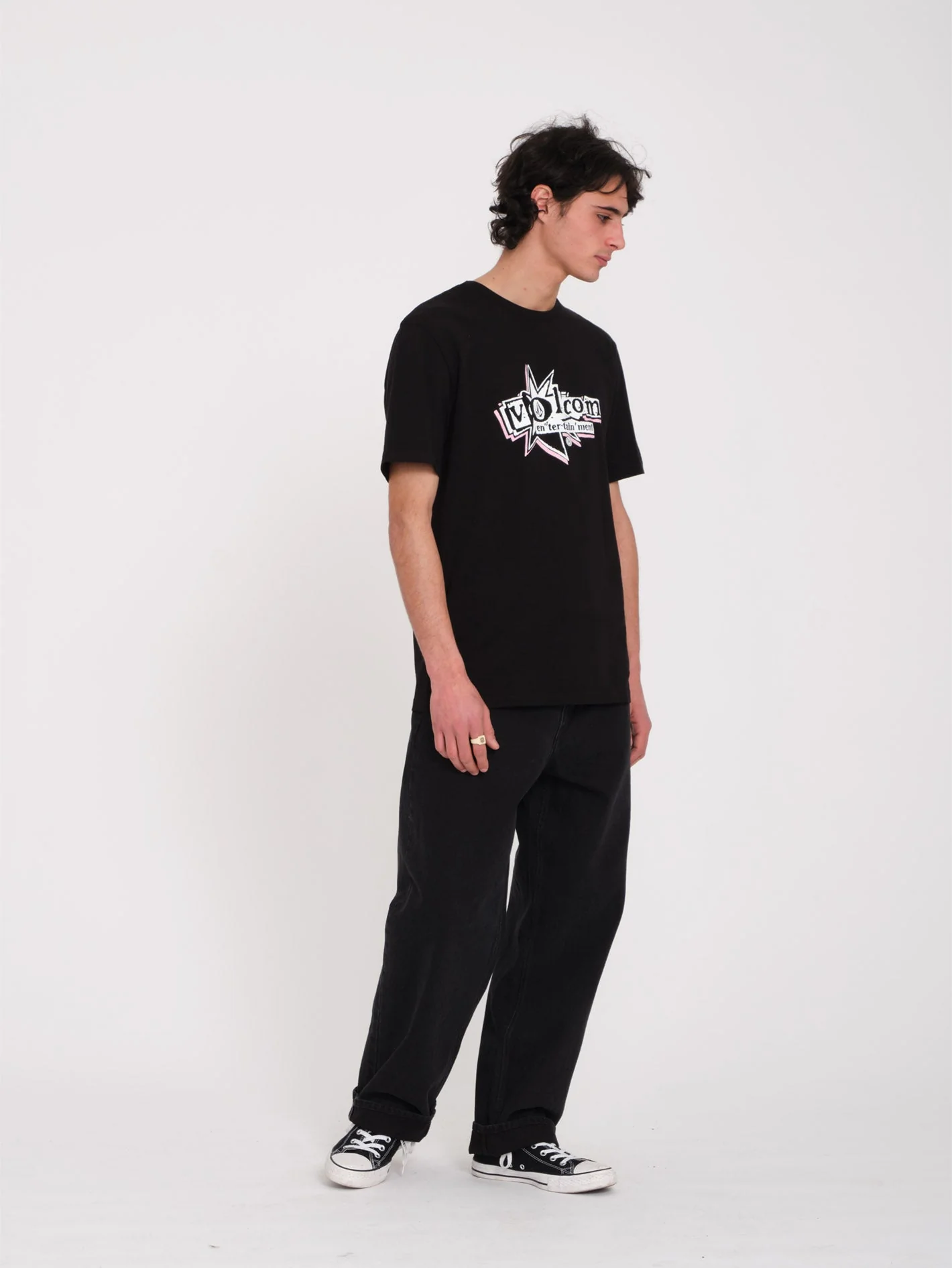 V Entertainment T-Shirt - BLACK - Image 3